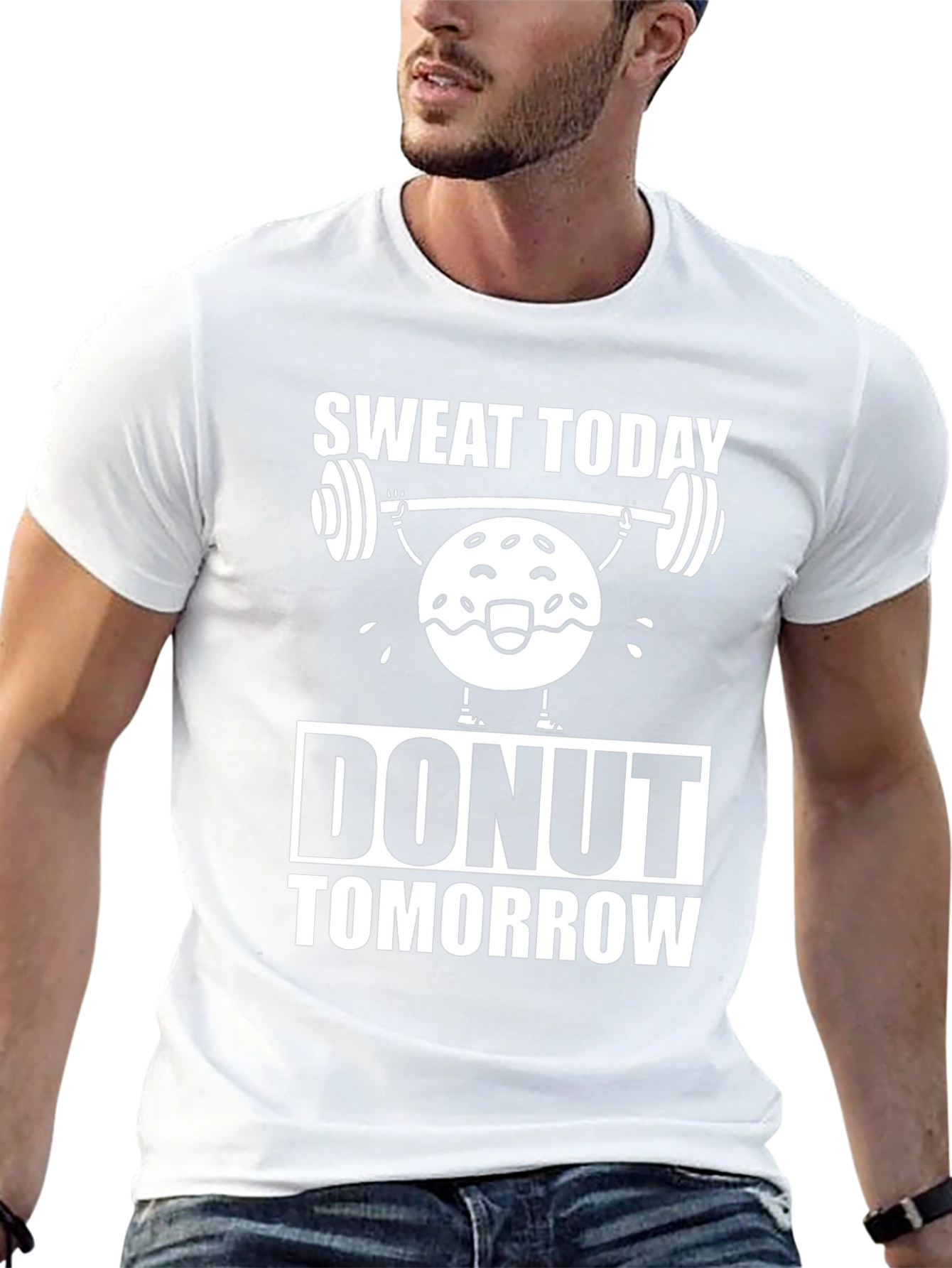 Sweat Today Donut Tomorrow Graphic Tee