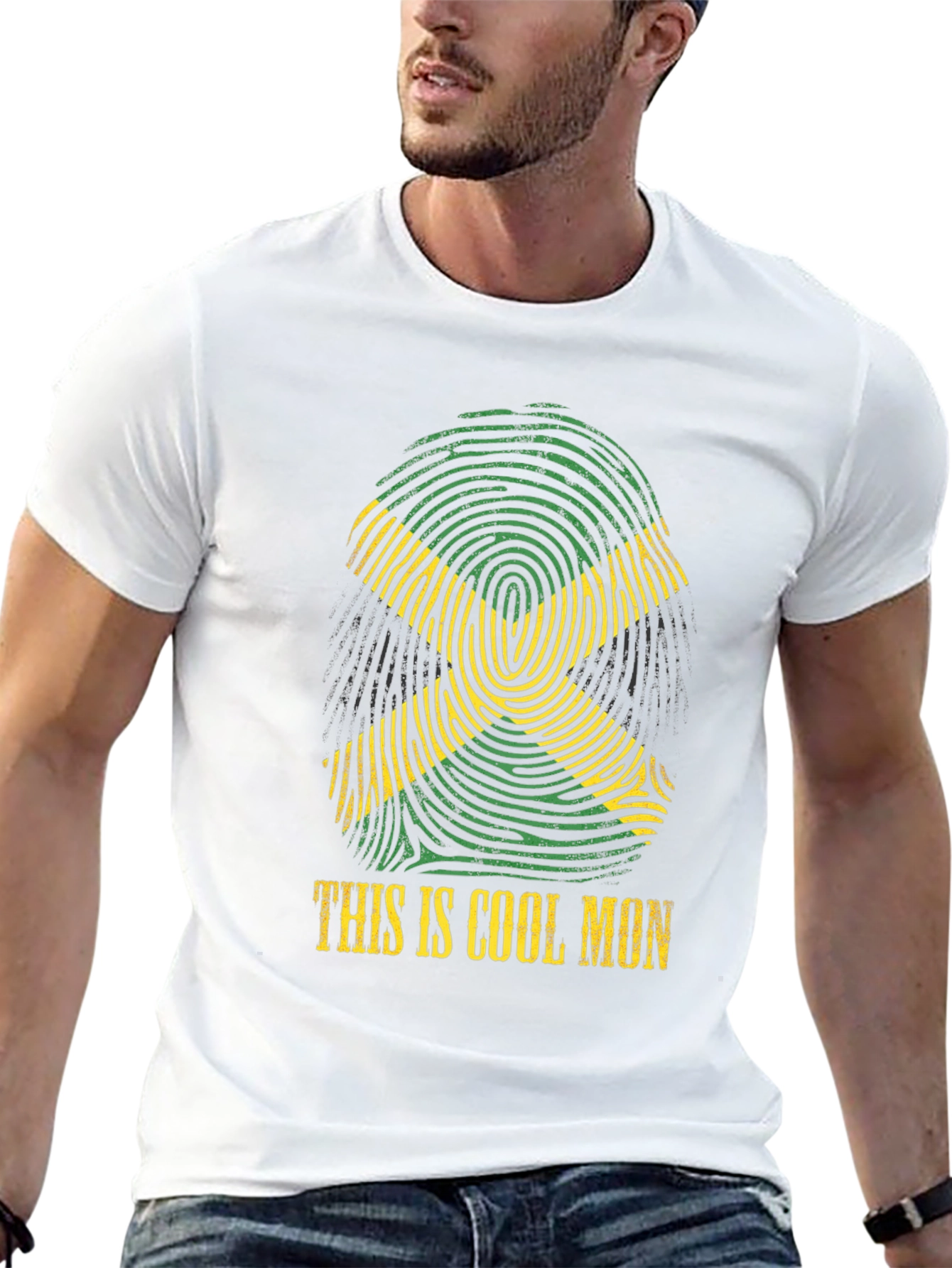 Jamaican Fingerprint Flag T-Shirt