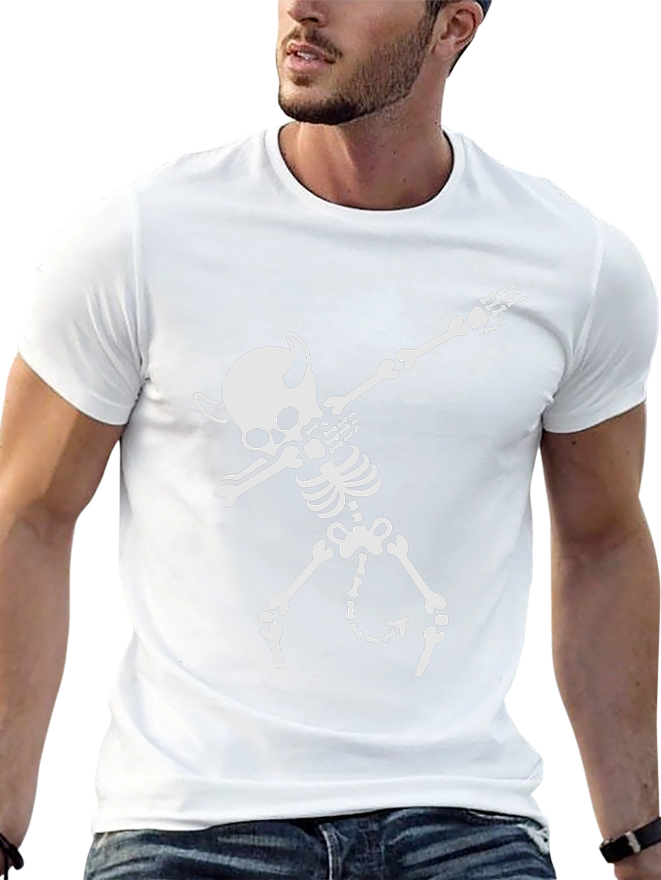 Dabbing Devil Skeleton T-Shirt