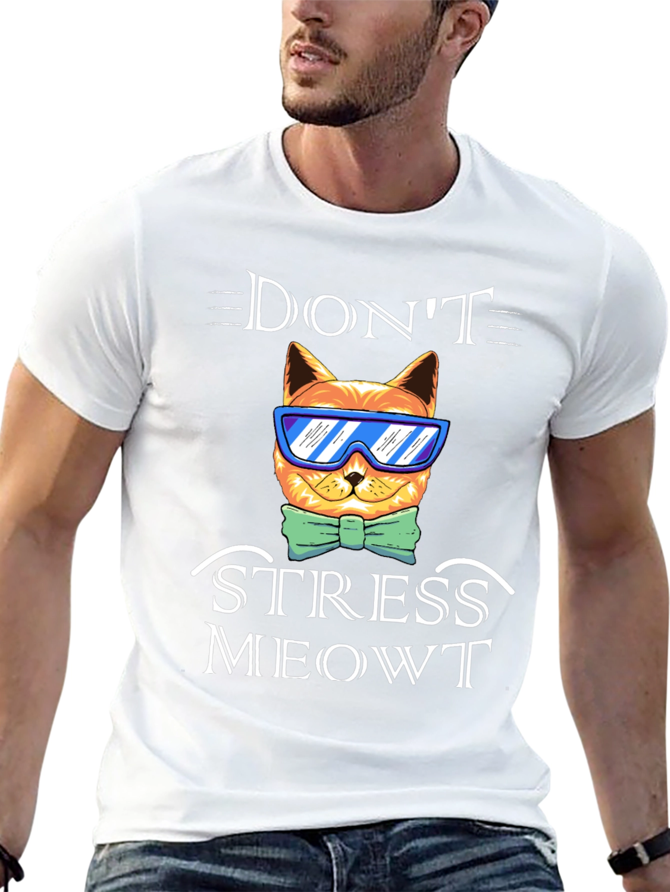 Dont Stress Meowt T-Shirt Funny Cat Tee