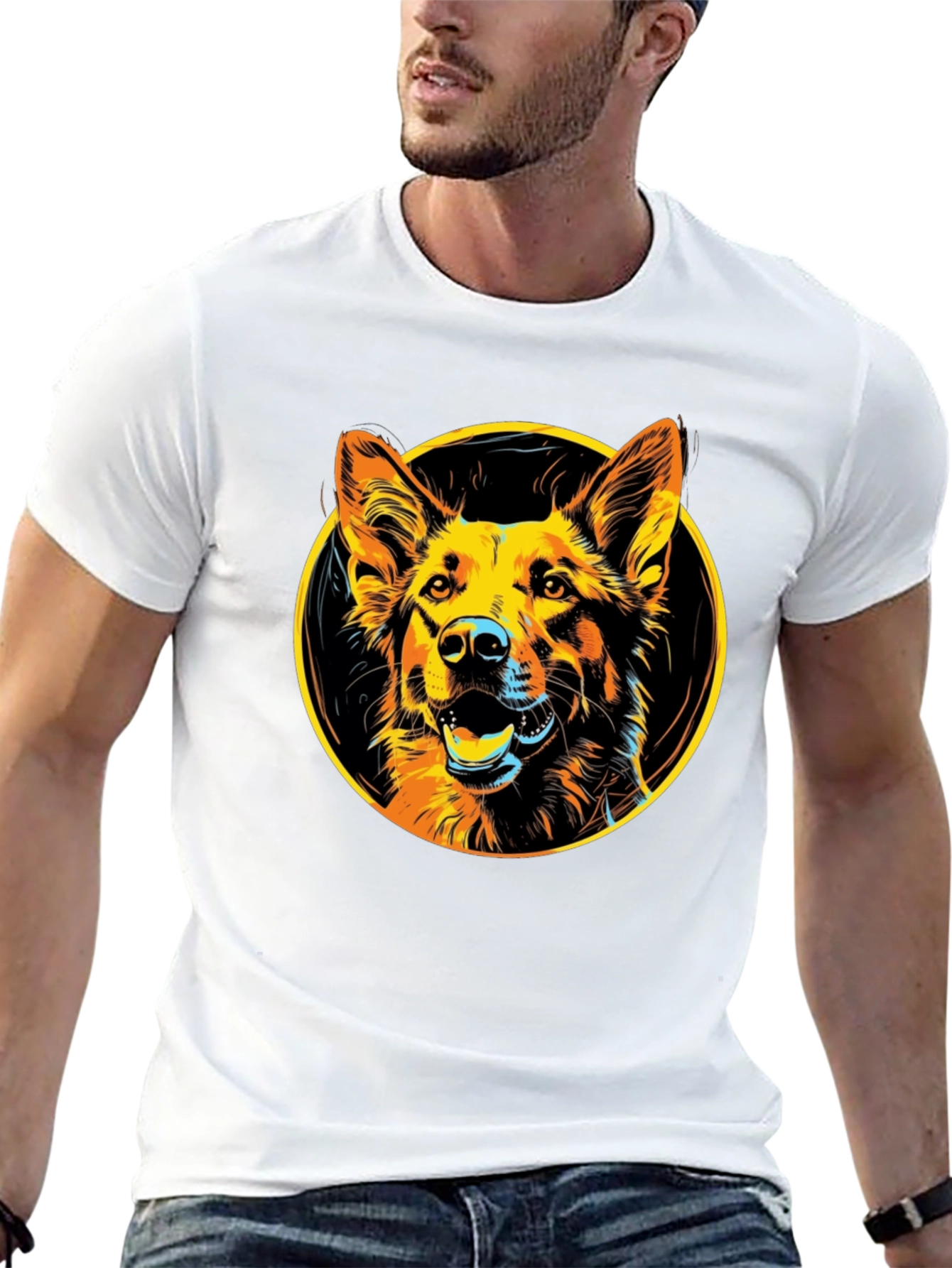 Dog Portrait T-Shirt - Graphic Tee