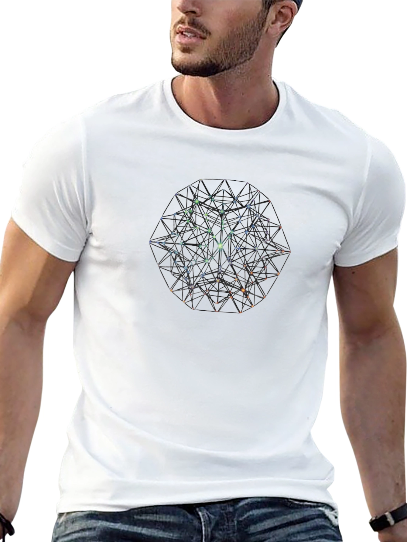 Geometric Black T-Shirt