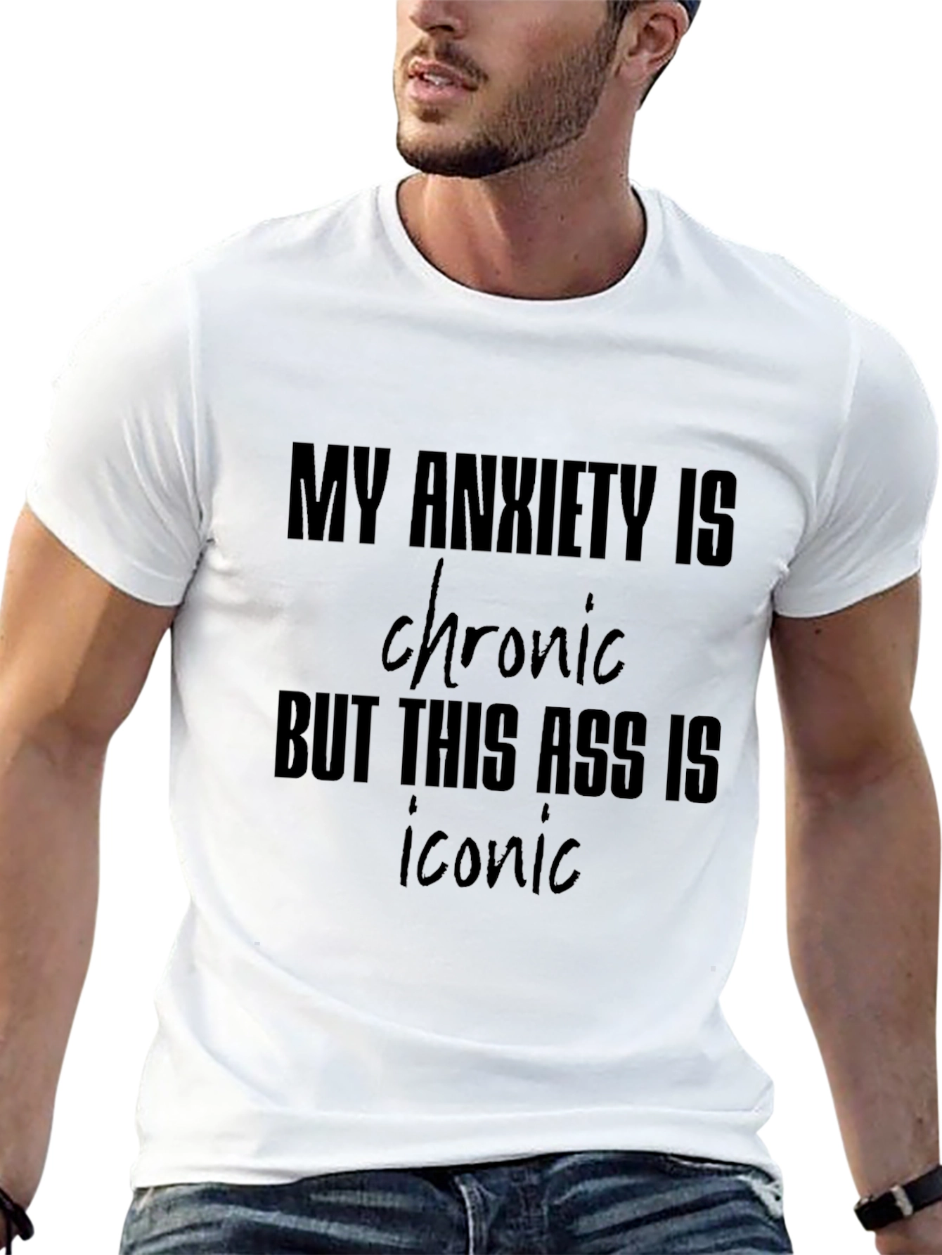Anxiety & Iconic T-Shirt | Funny Graphic Tee