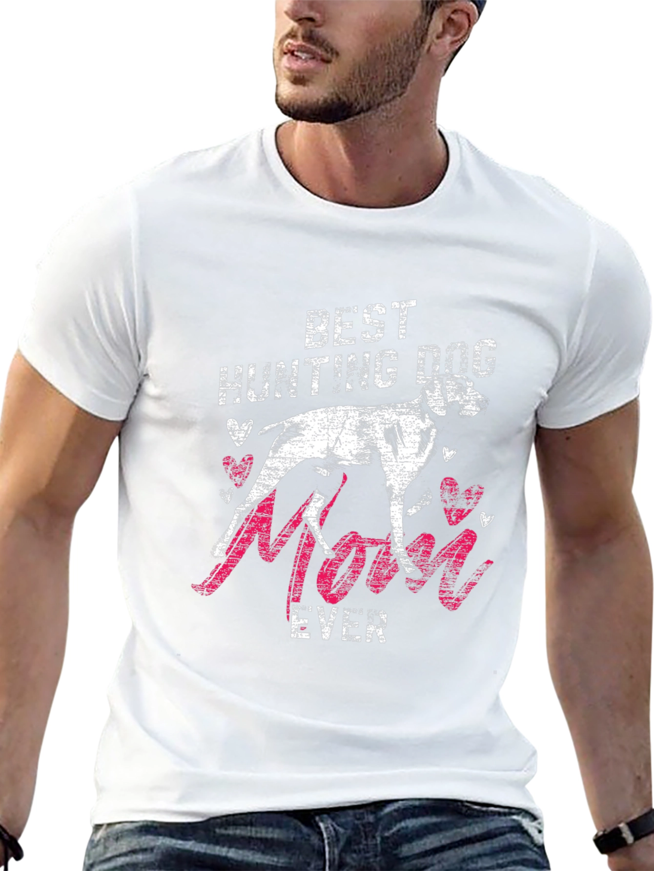 Best Hunting Dog Mom Ever Graphic T-Shirt