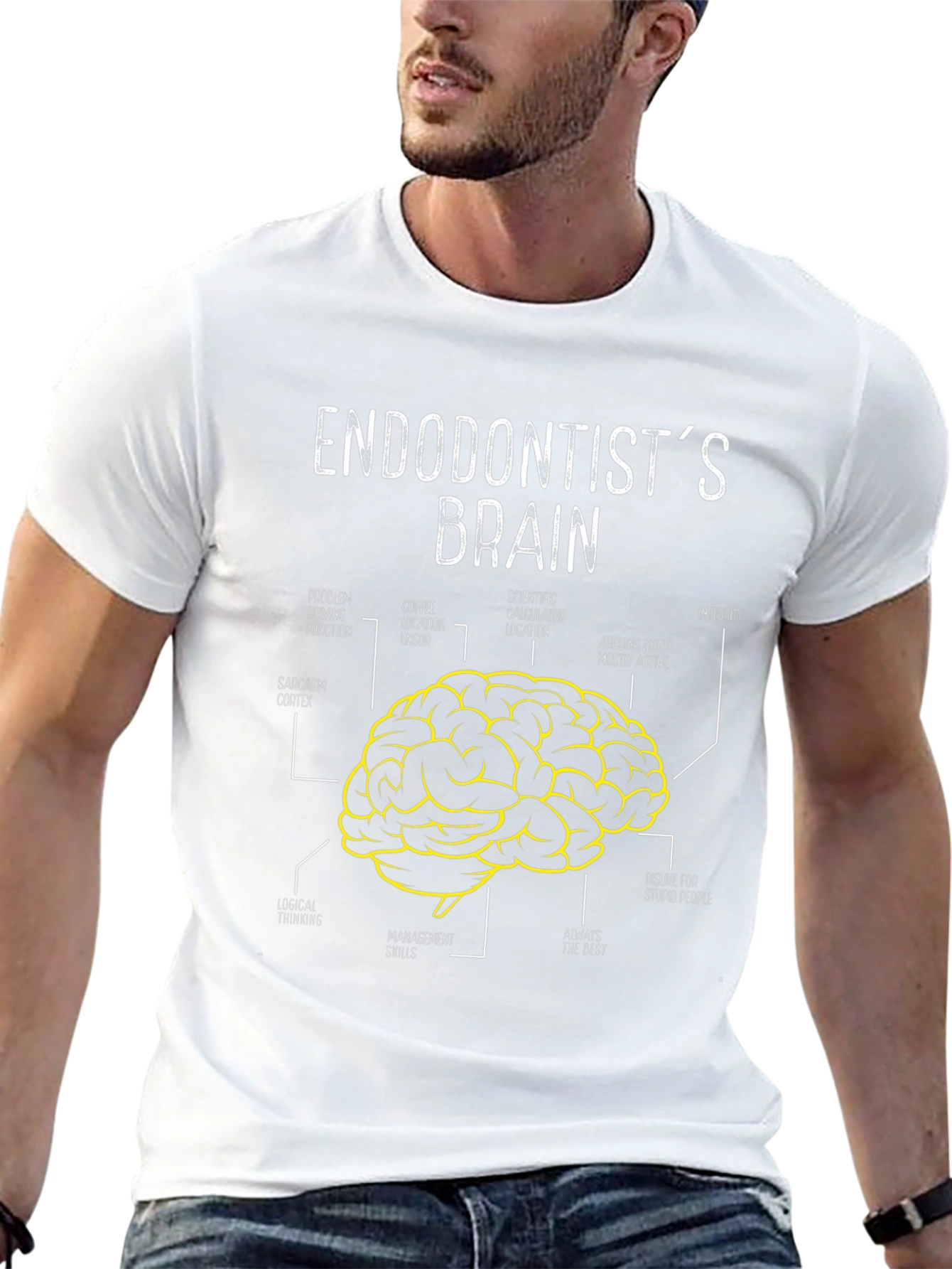 Endodontists Brain T-Shirt - Funny Dental Humor Tee