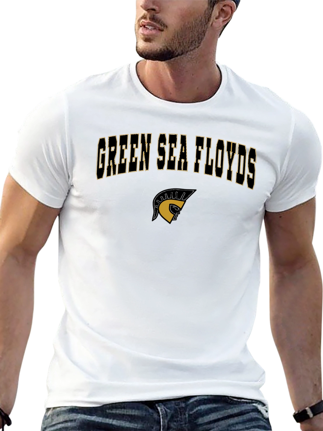 Green Sea Floyds Black T-Shirt