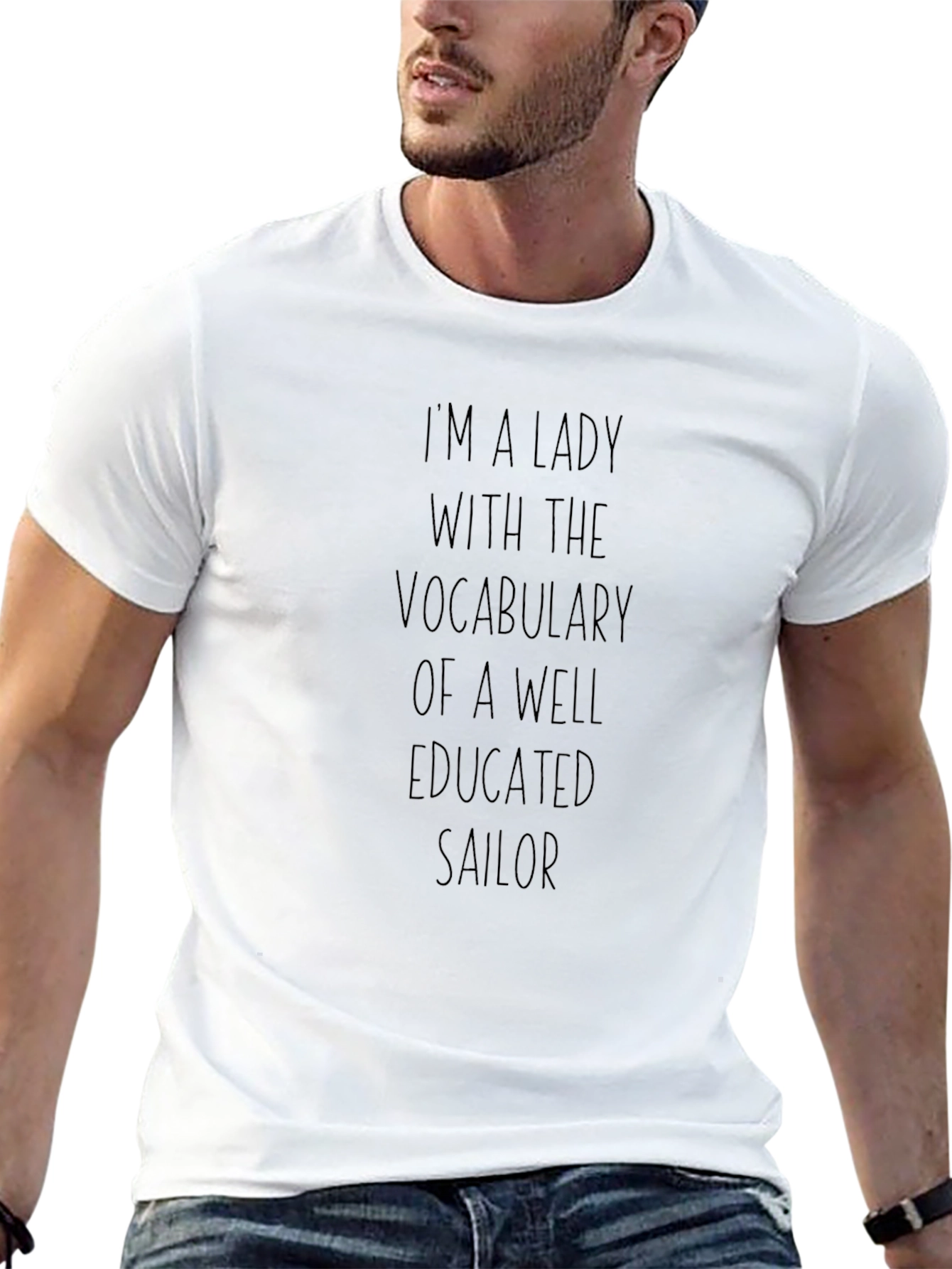 Lady with Sailor Vocabulary T-Shirt
