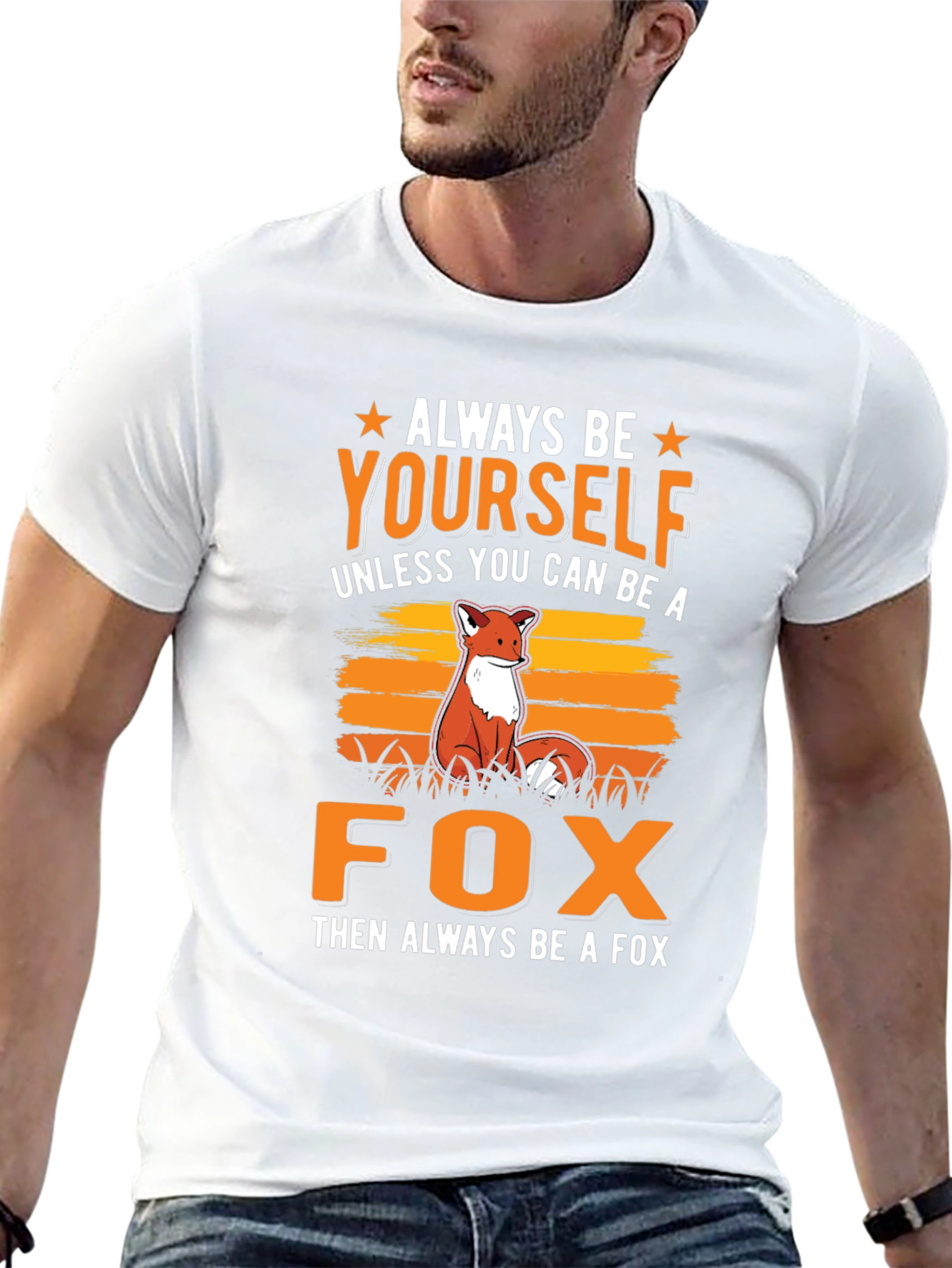 Always Be Yourself Fox Graphic T-Shirt