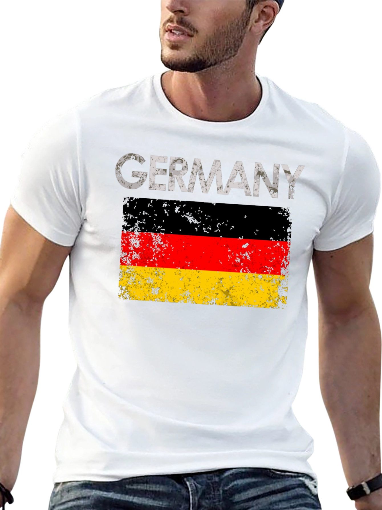 Germany Flag Graphic T-Shirt - Black