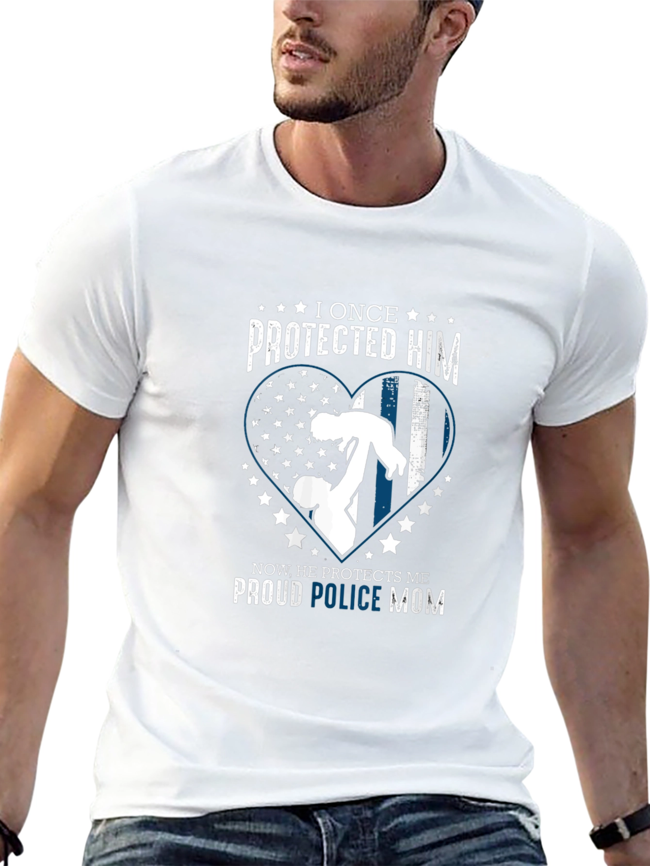 Proud Police Mom T-Shirt