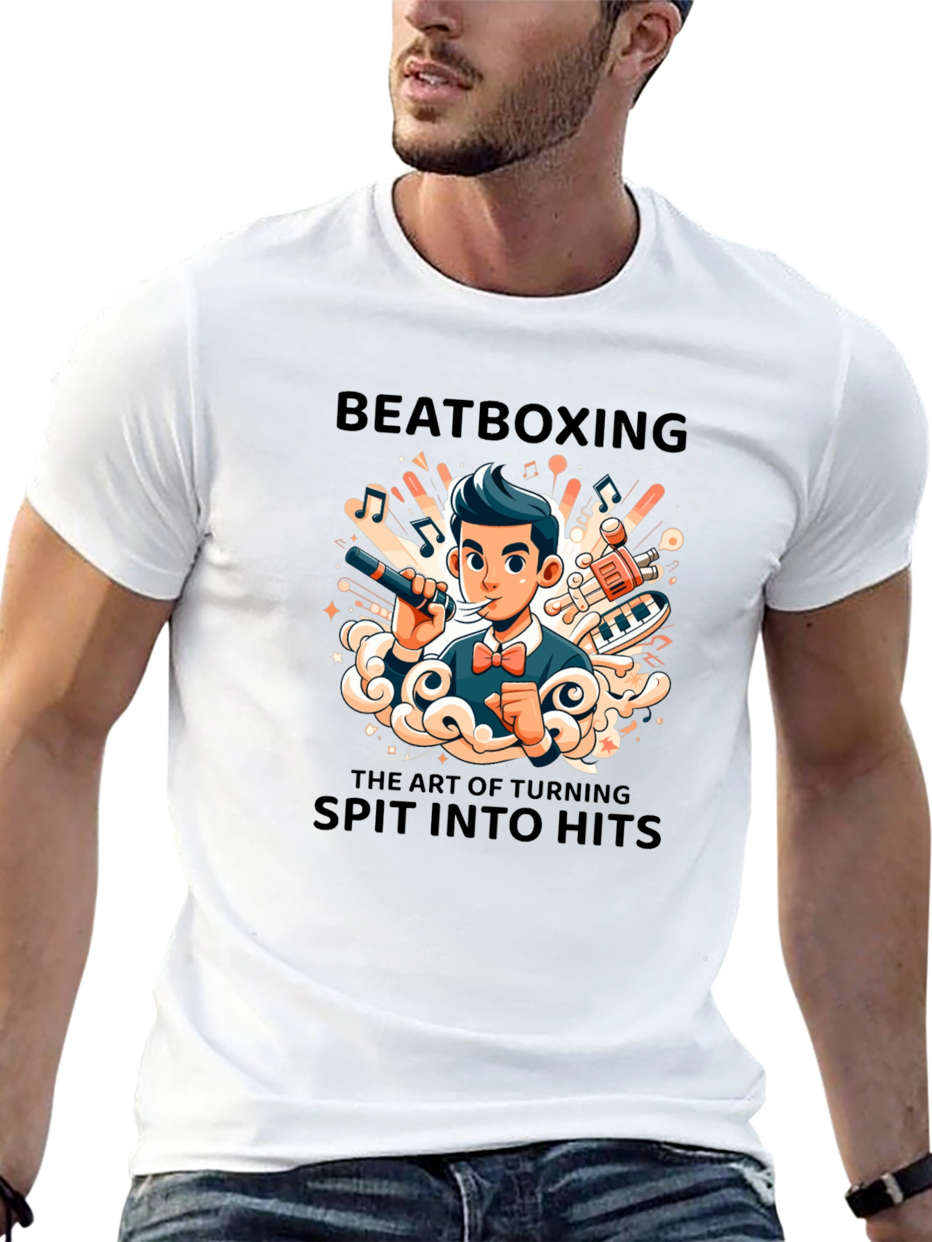 Beatboxing Art T-Shirt: Spit Into Hits