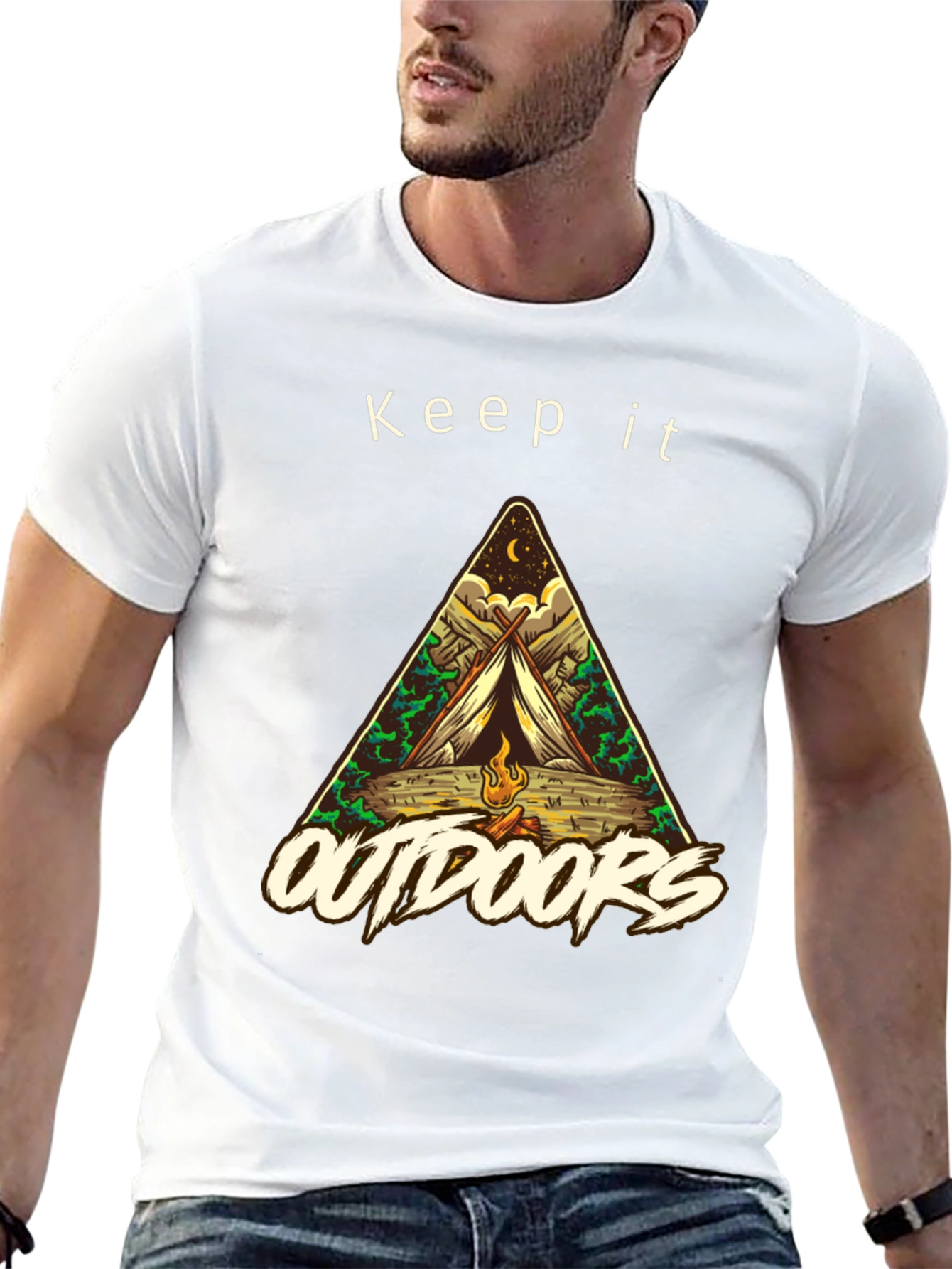 Keep it Outdoors T-Shirt - Camping Graphic Tee