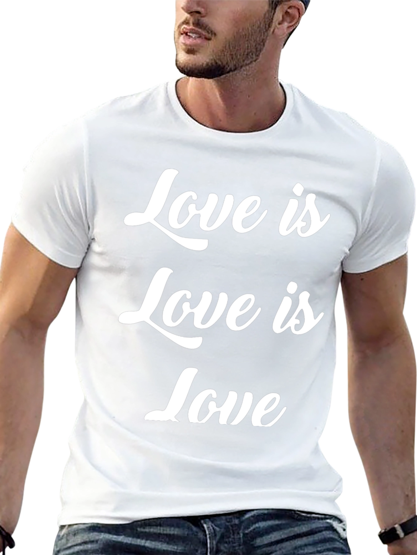 Love is Love Tee - Stylish Black Cotton T-Shirt