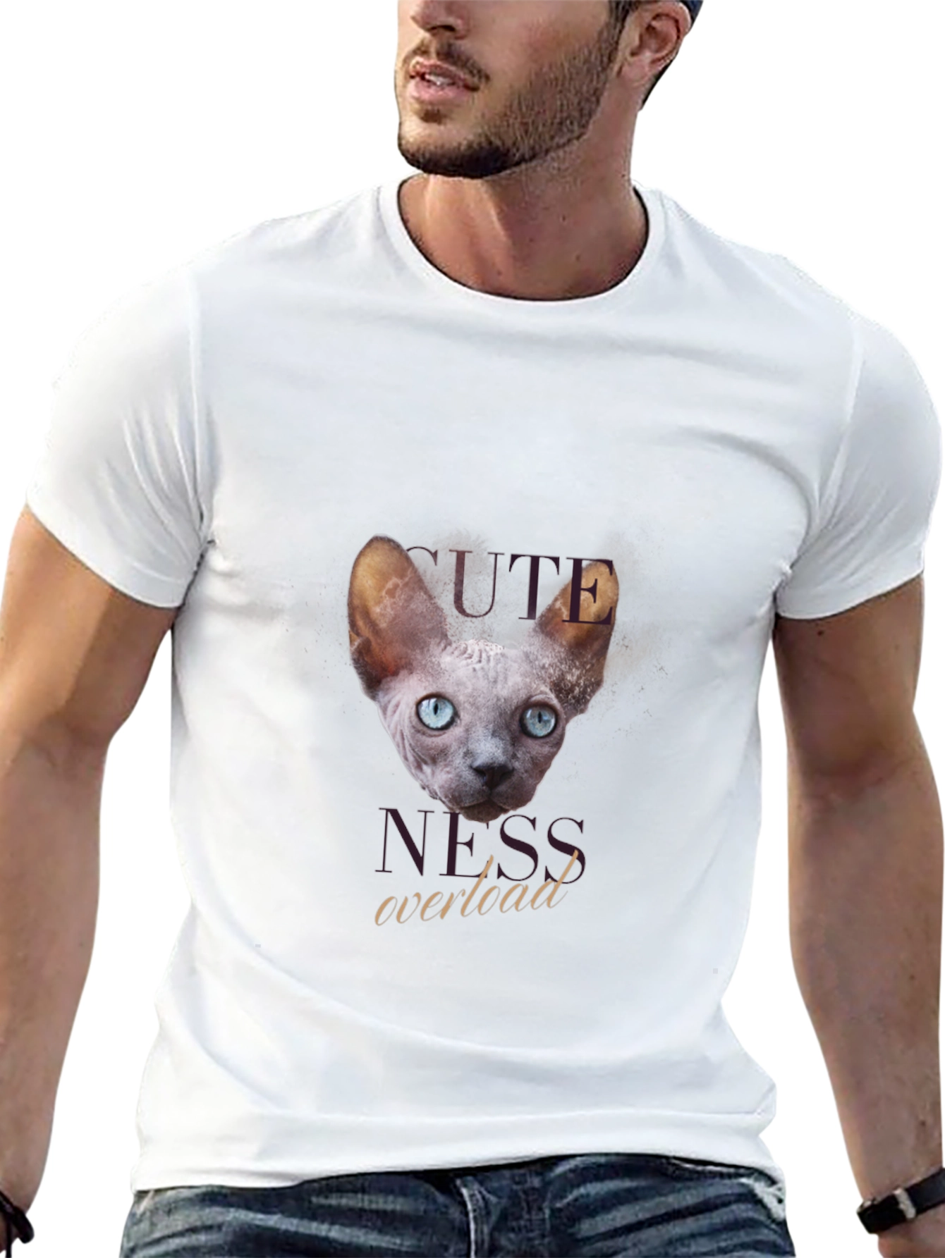Cute Hairless Cat T-Shirt - Cuteness Overload