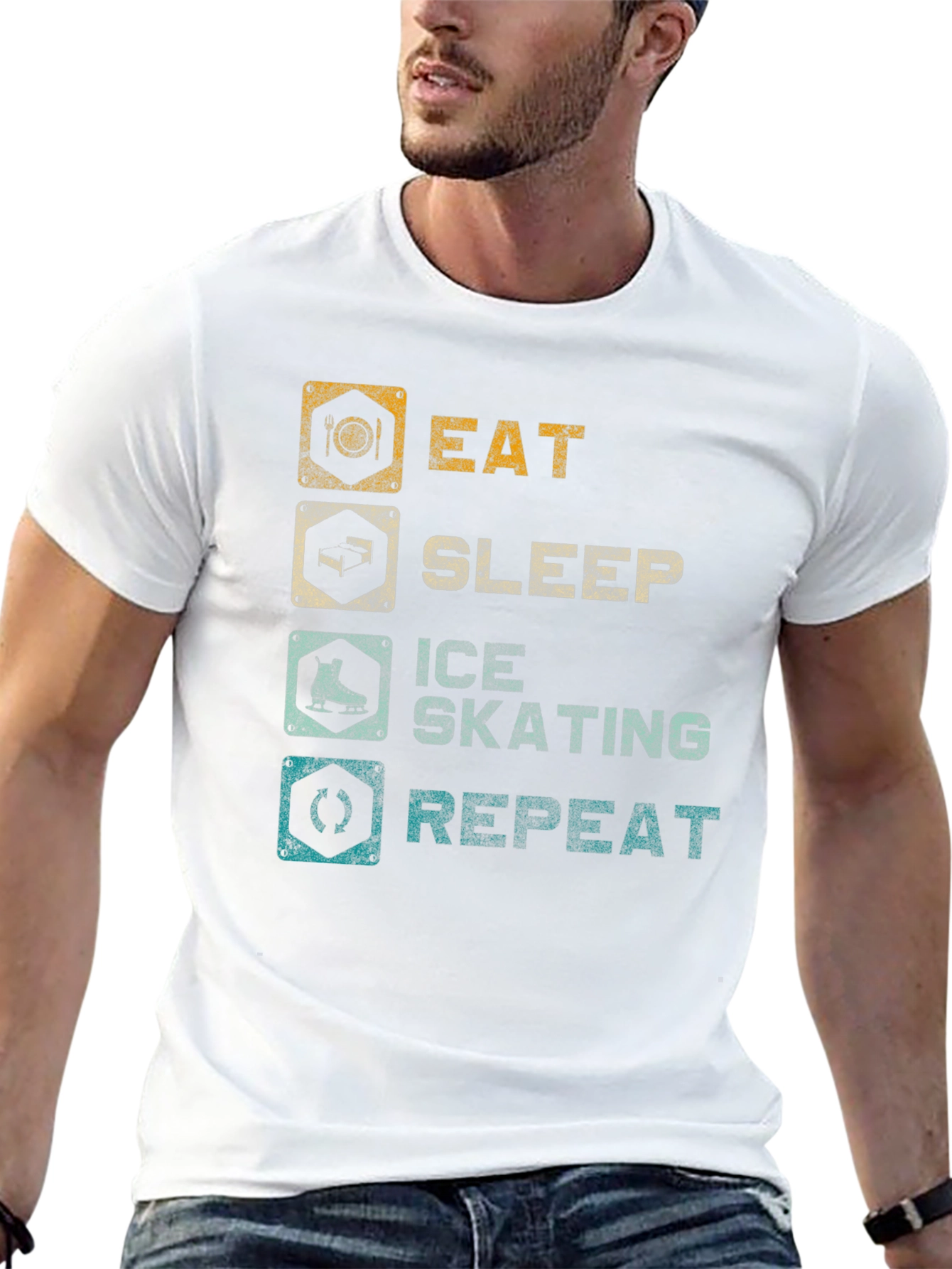 Eat Sleep Ice Skating Repeat T-Shirt