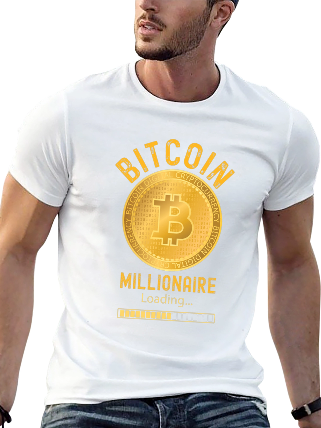 Bitcoin Millionaire Loading T-Shirt - Crypto Investor Tee