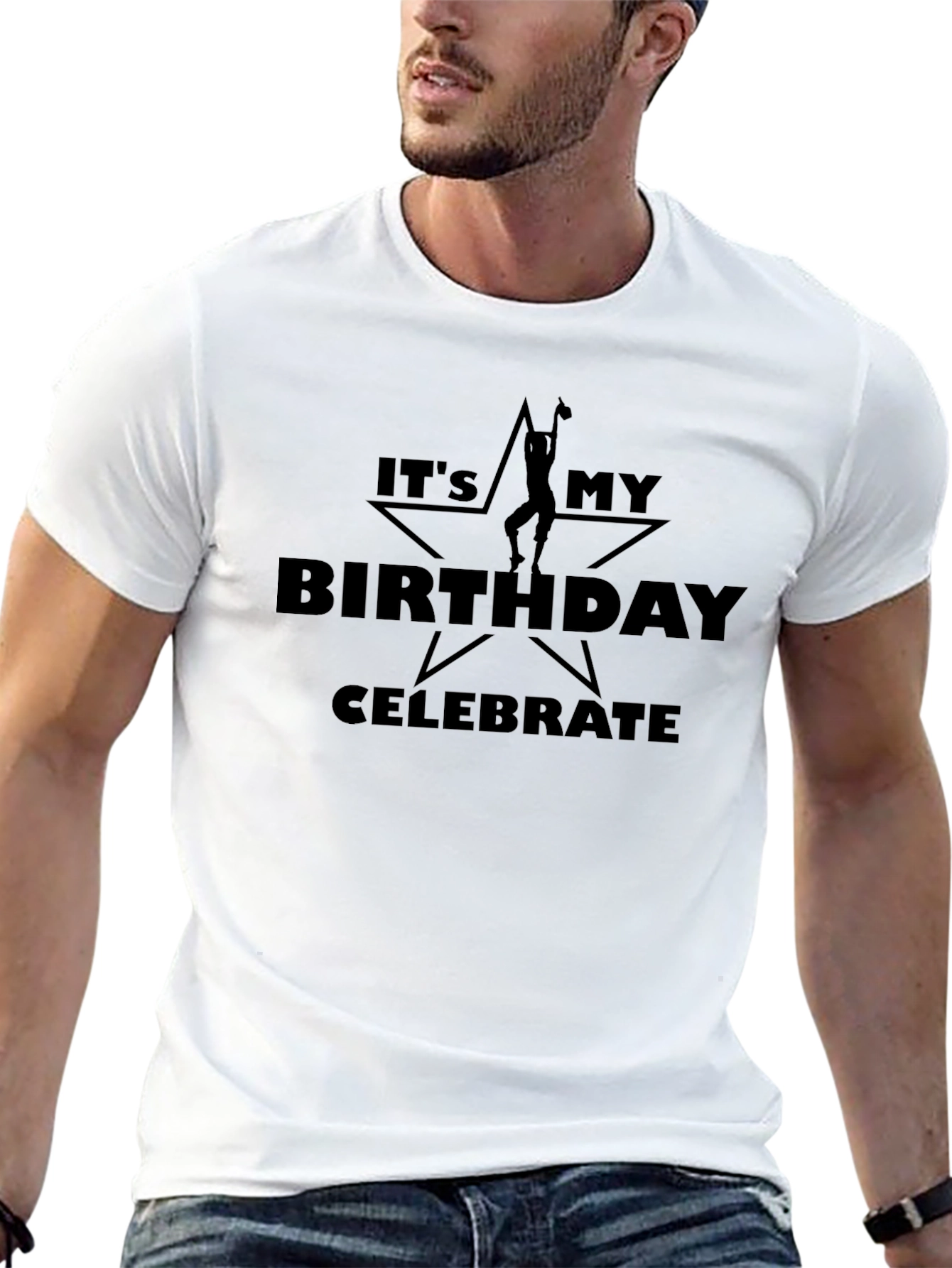 Its My Birthday Celebrate T-Shirt - Black