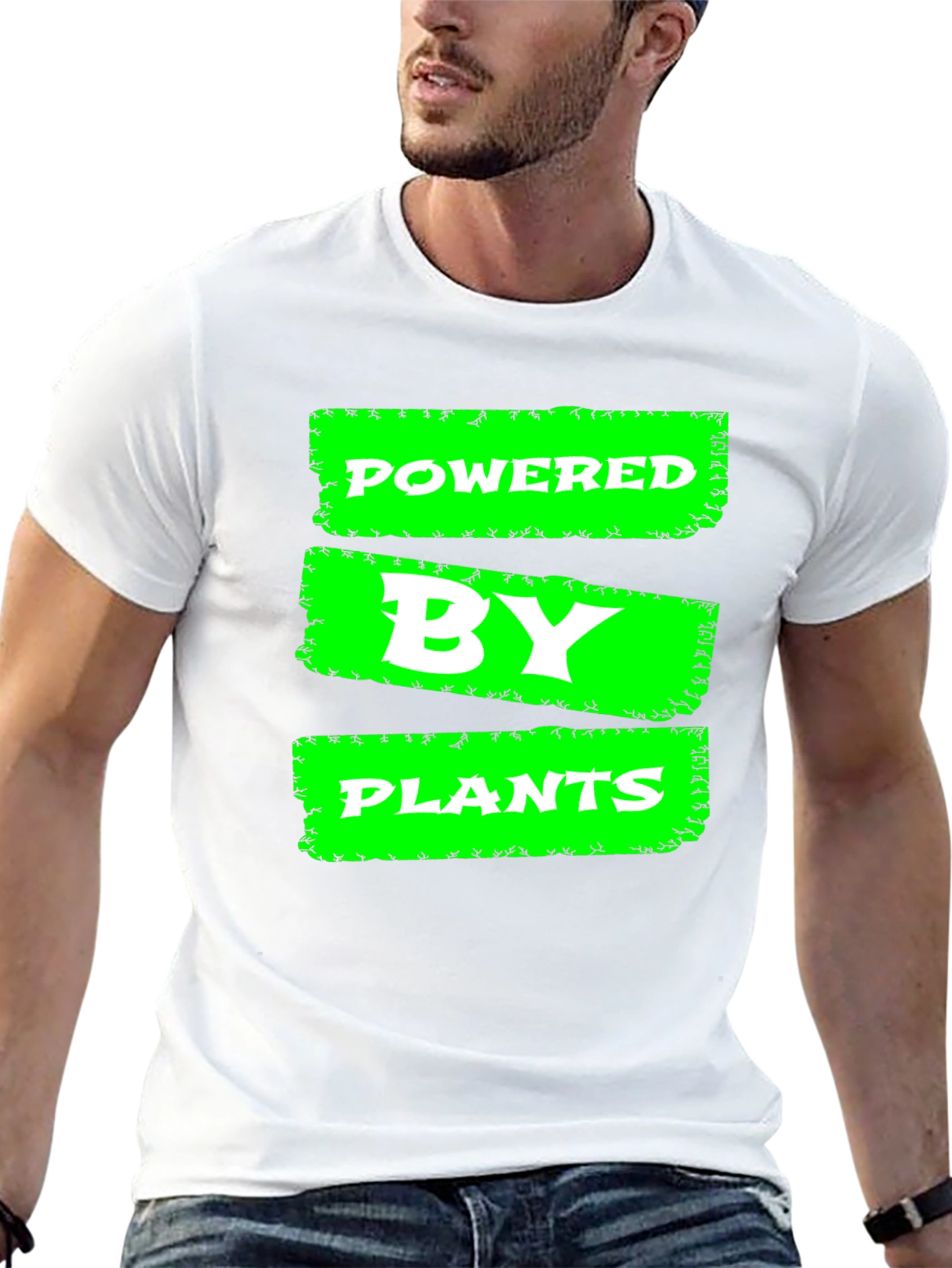 Powered by Plants T-Shirt - Vegan Lifestyle
