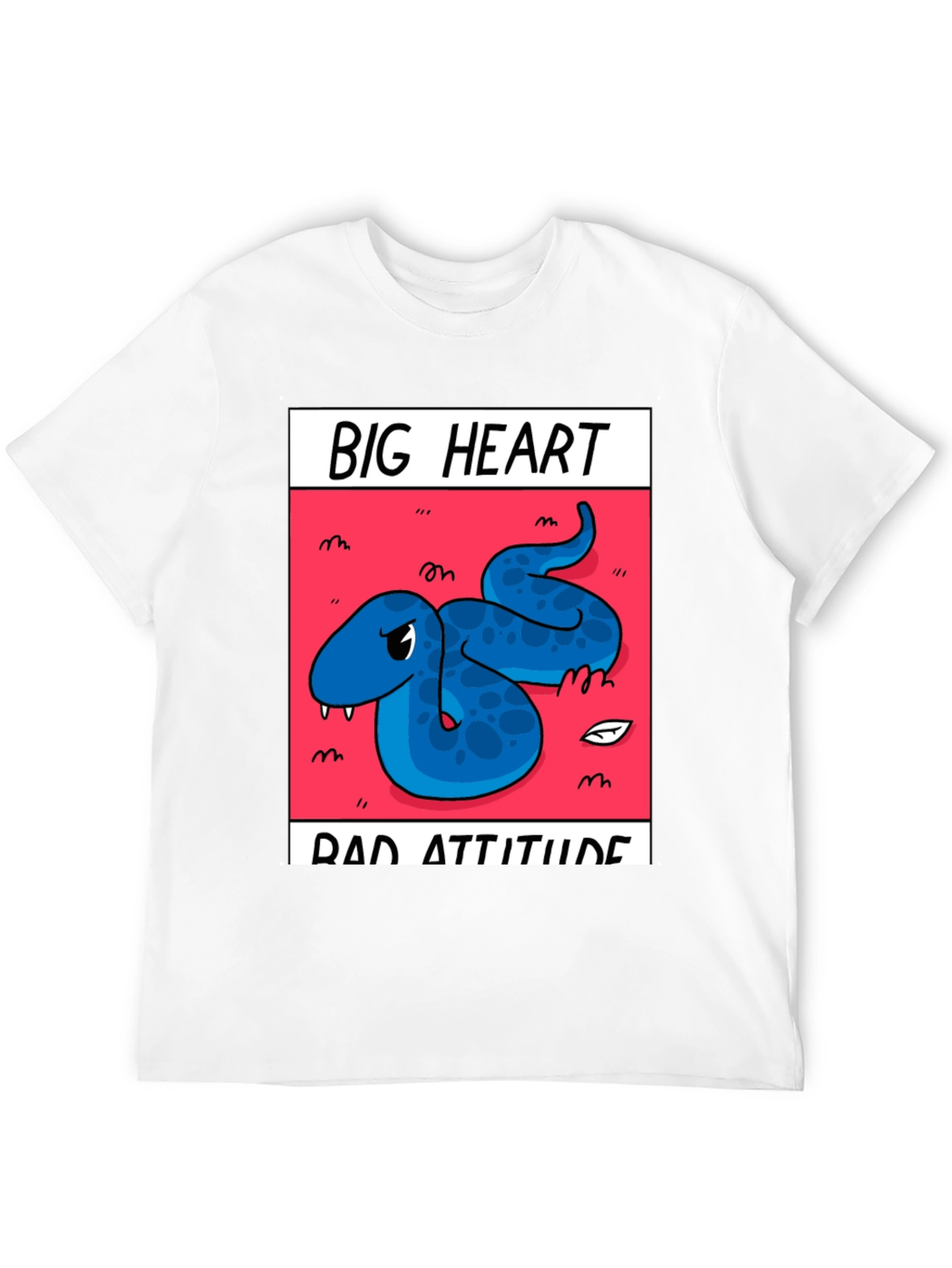 Big Heart Bad Attitude Graphic Tee - Black