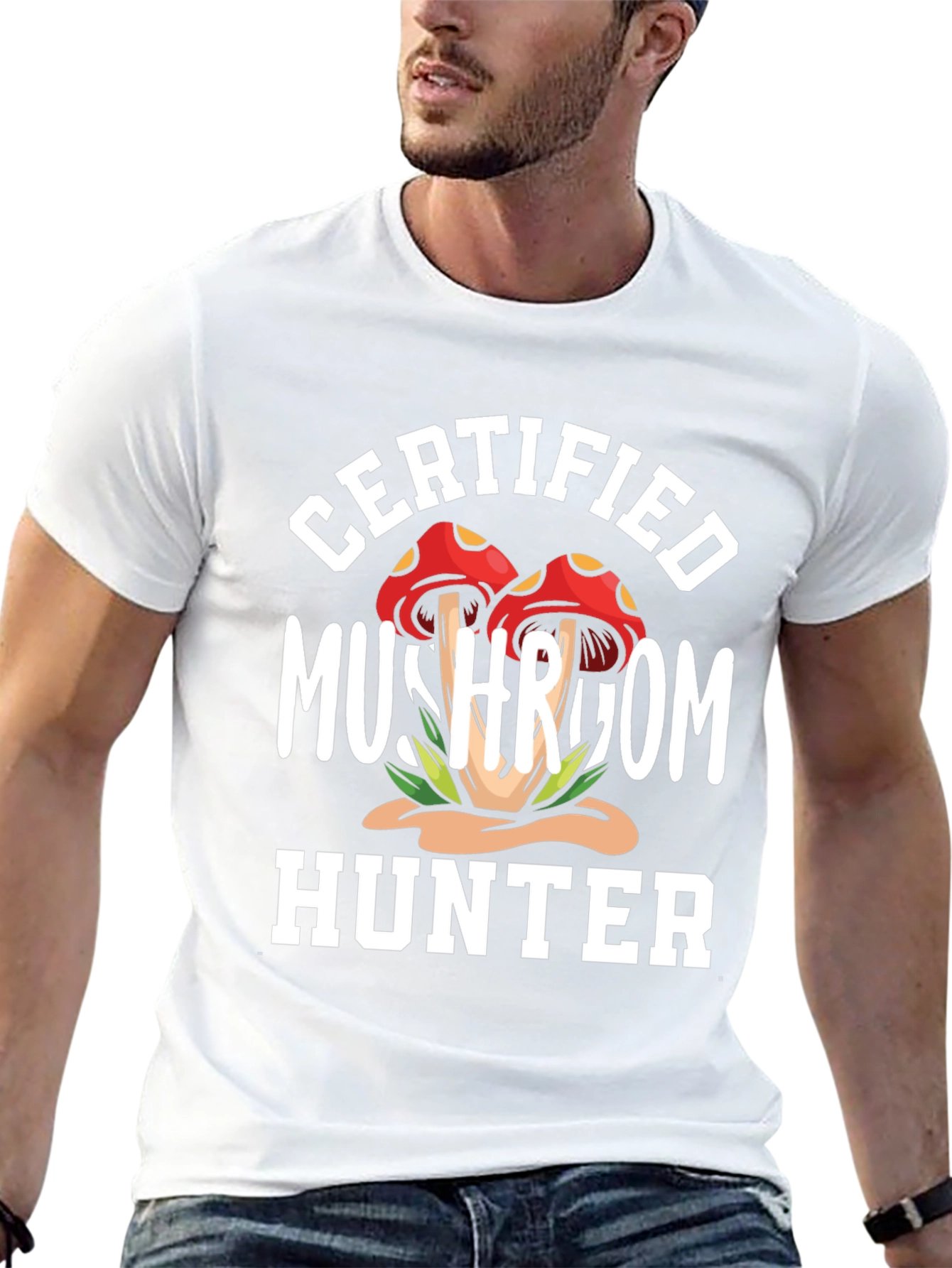 Certified Mushroom Hunter Black T-Shirt