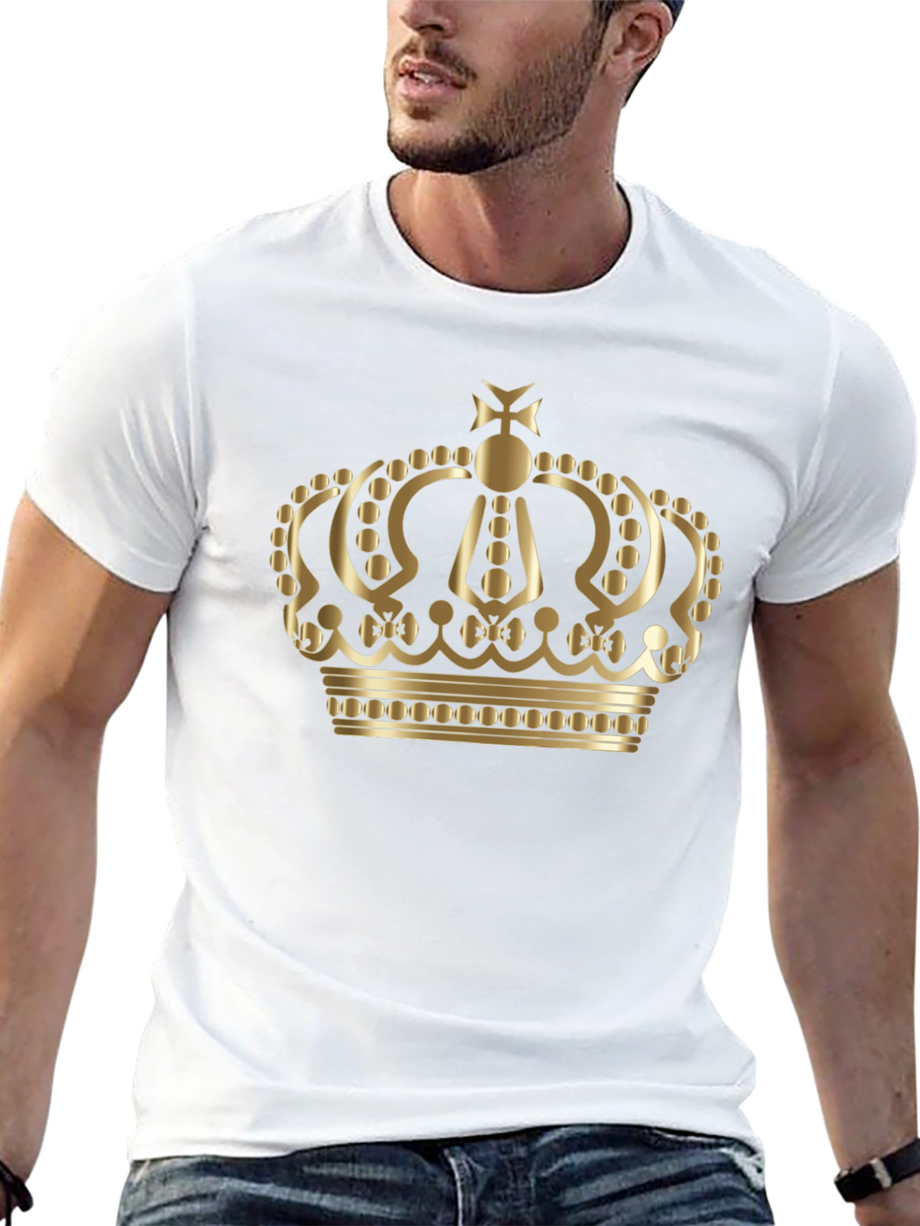 Gold Crown Graphic Black T-Shirt