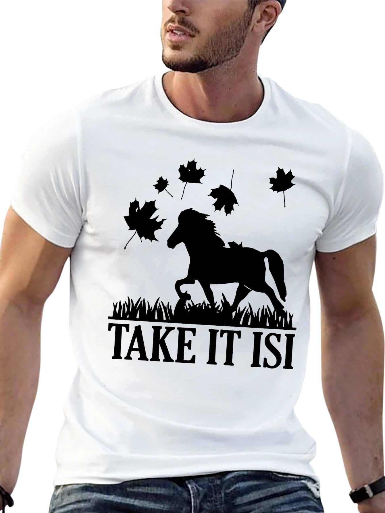 Take It Isi Horse Silhouette Graphic T-Shirt