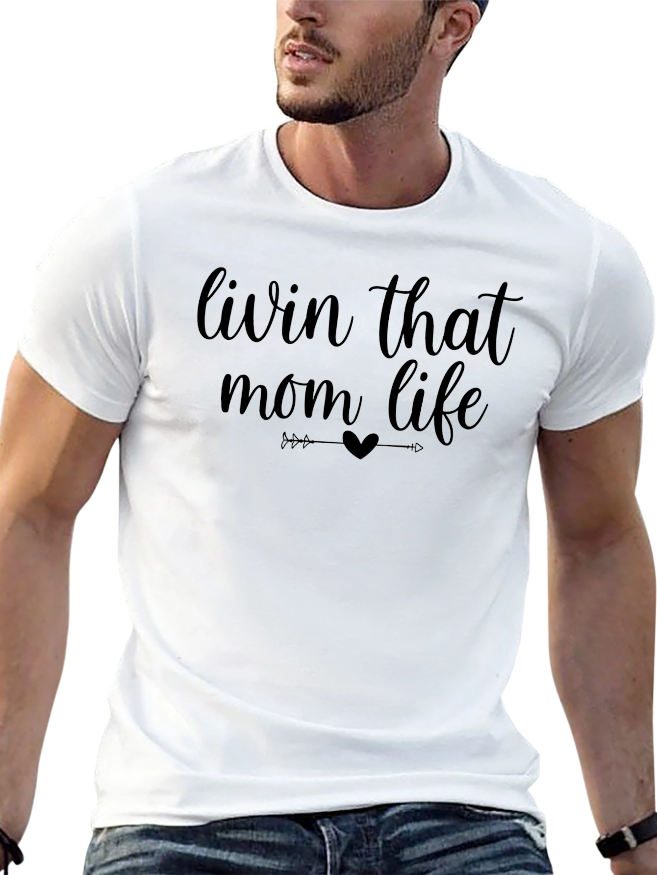 Livin That Mom Life Graphic Tee - Black