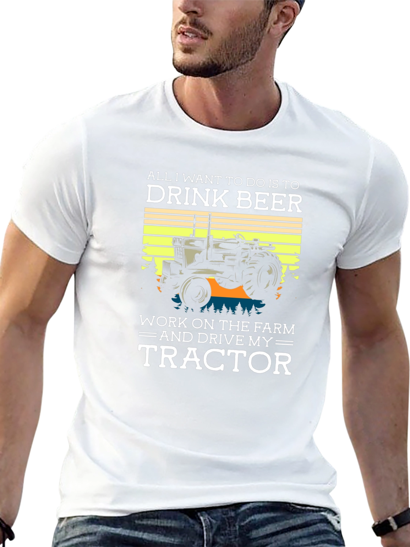 Drink Beer & Drive My Tractor T-Shirt