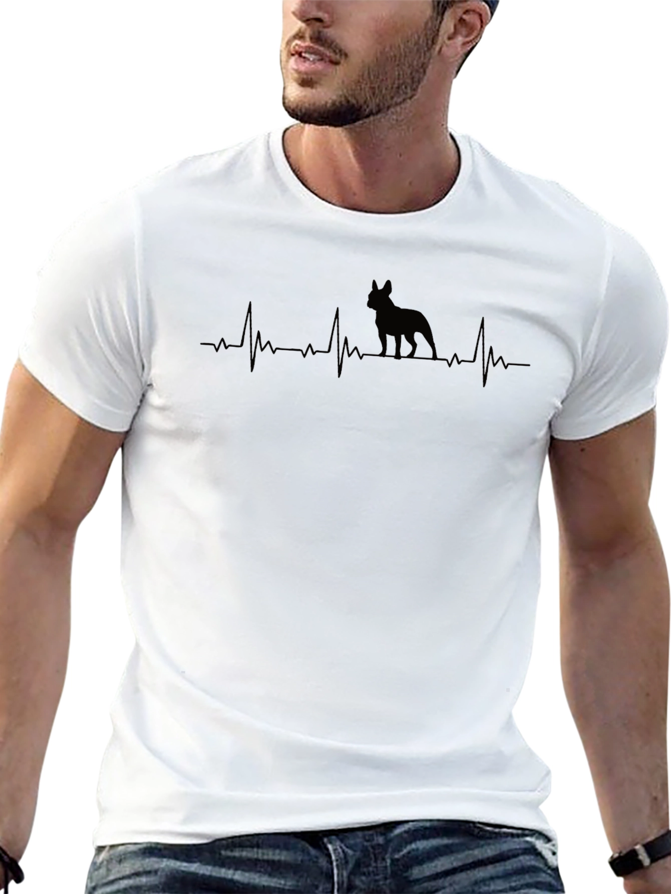 Dog Heartbeat T-Shirt - Trendy Casual Wear