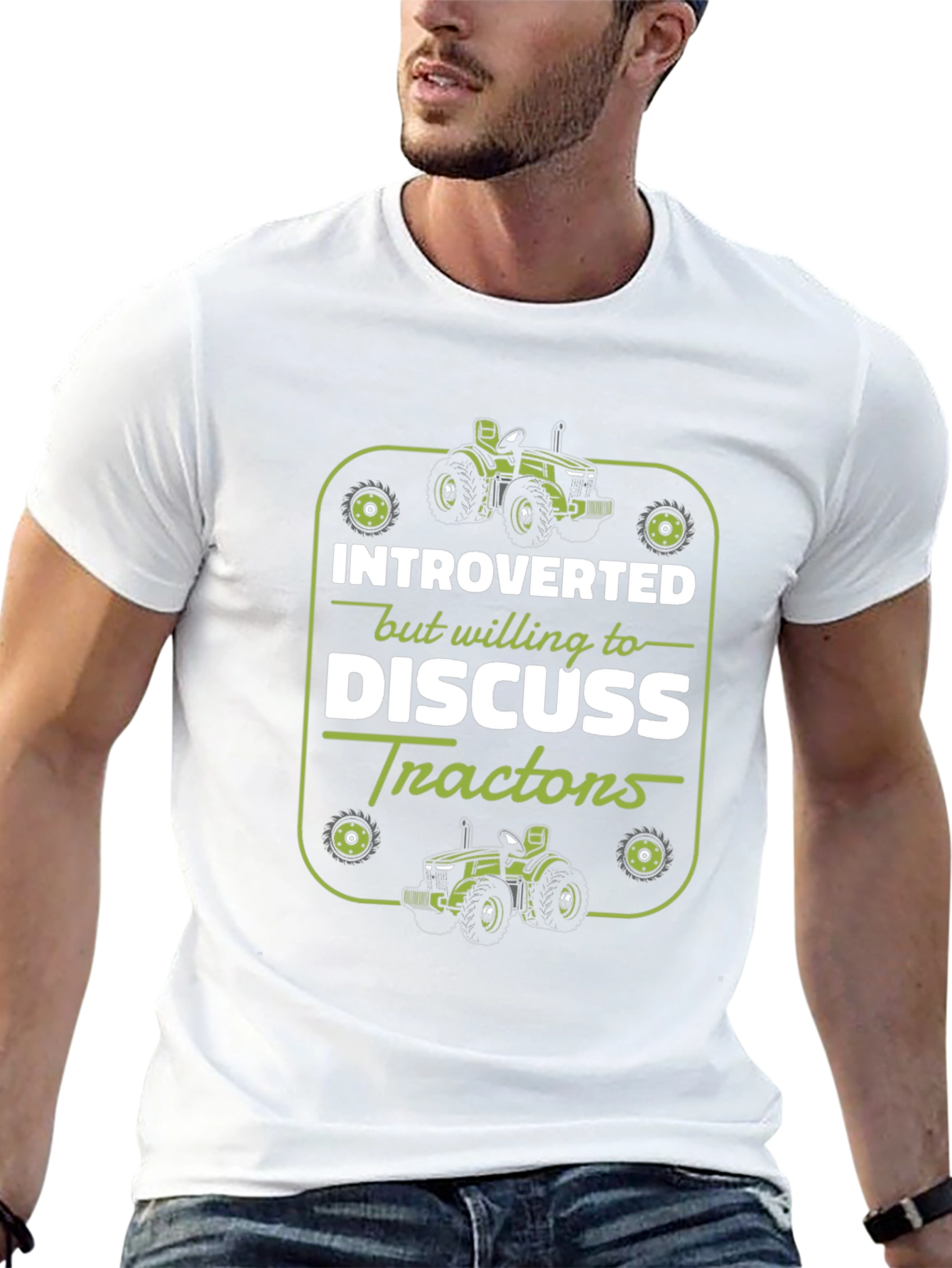 Introverted Tractor T-Shirt - Funny Farmer Gift