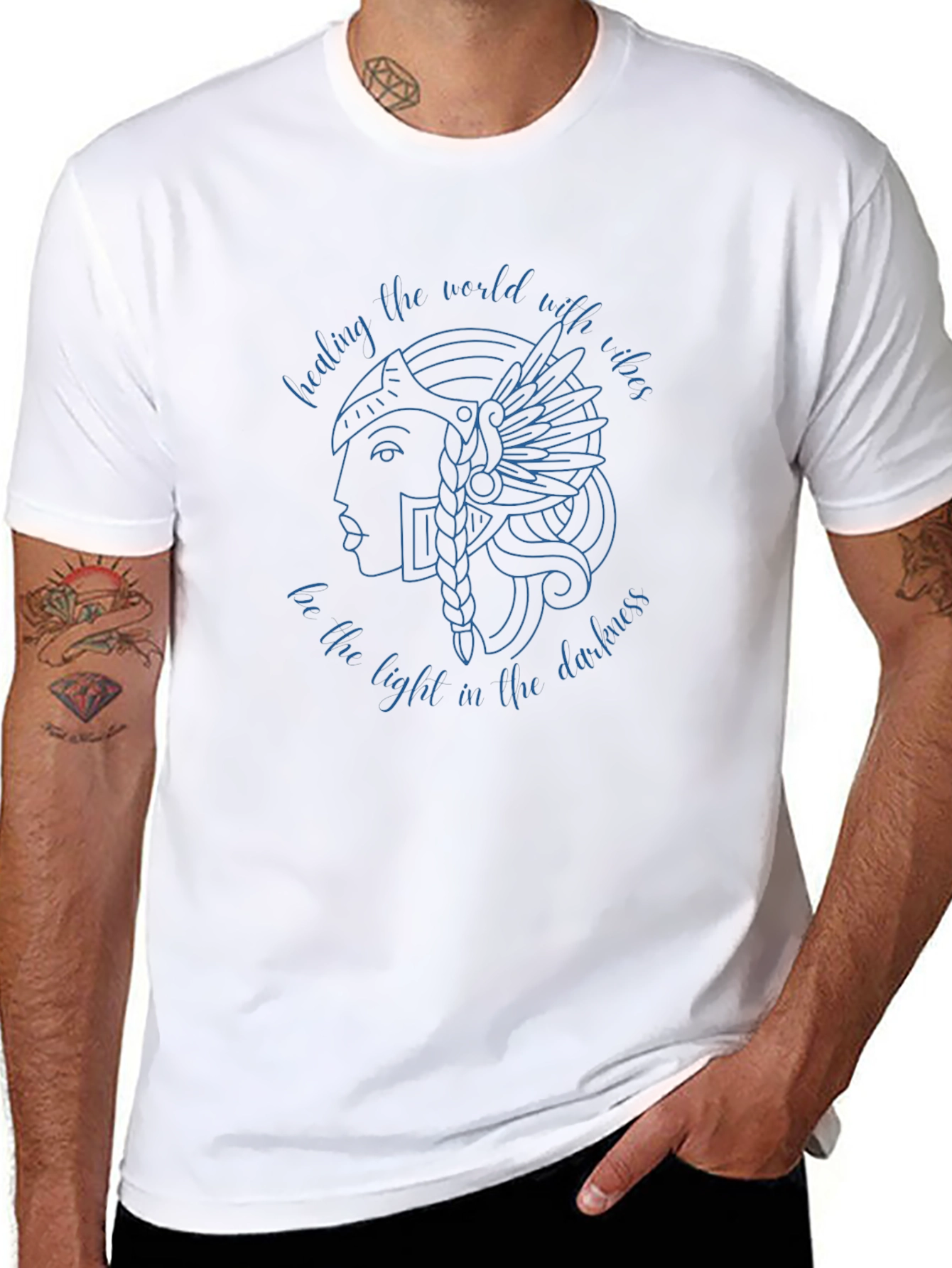 Valkyrie Graphic Tee - Healing Vibes T-Shirt