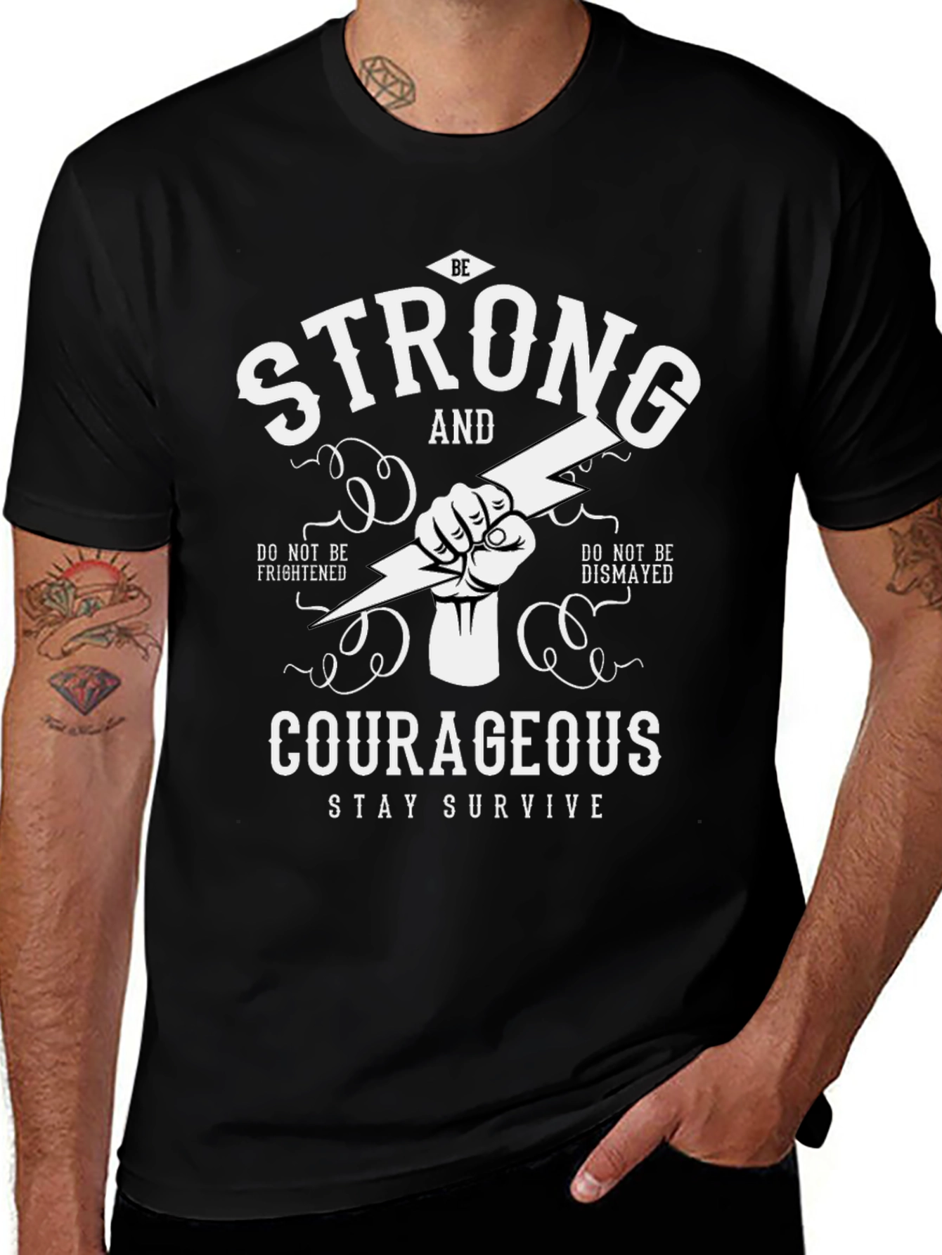 Be Strong Courageous Graphic Tee