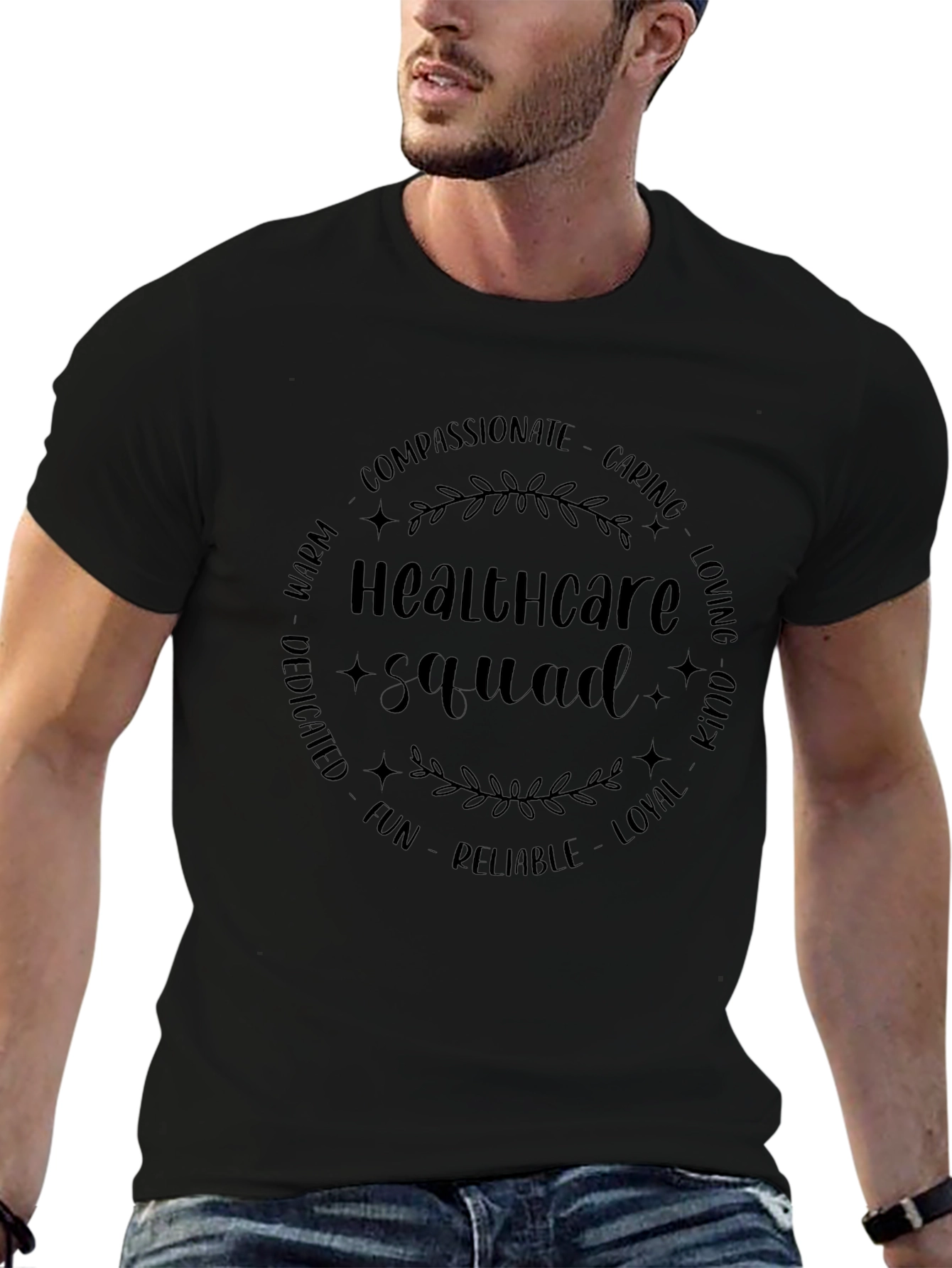 Healthcare Squad Black T-Shirt