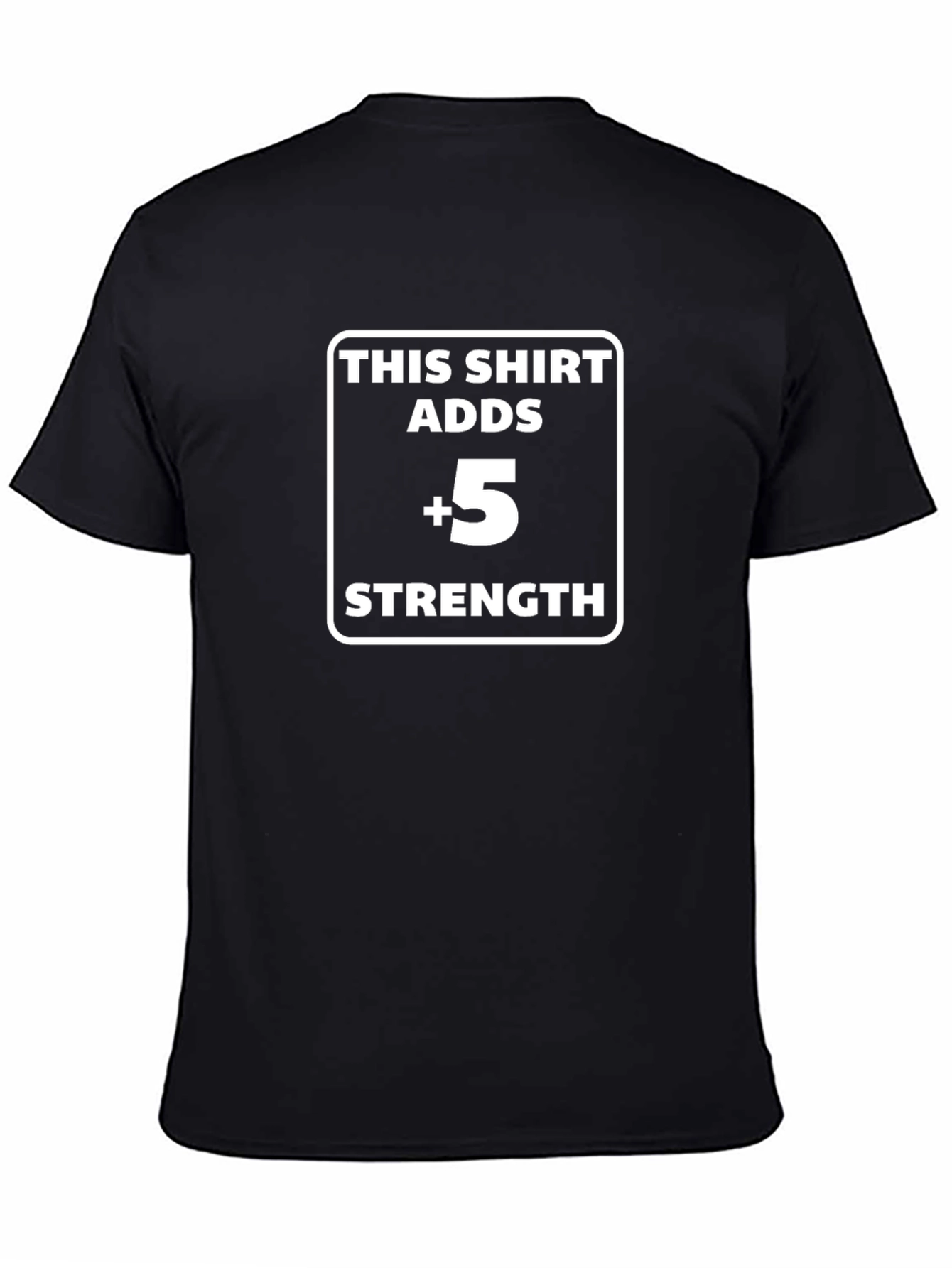 +5 Strength T-Shirt - Black Cotton Blend