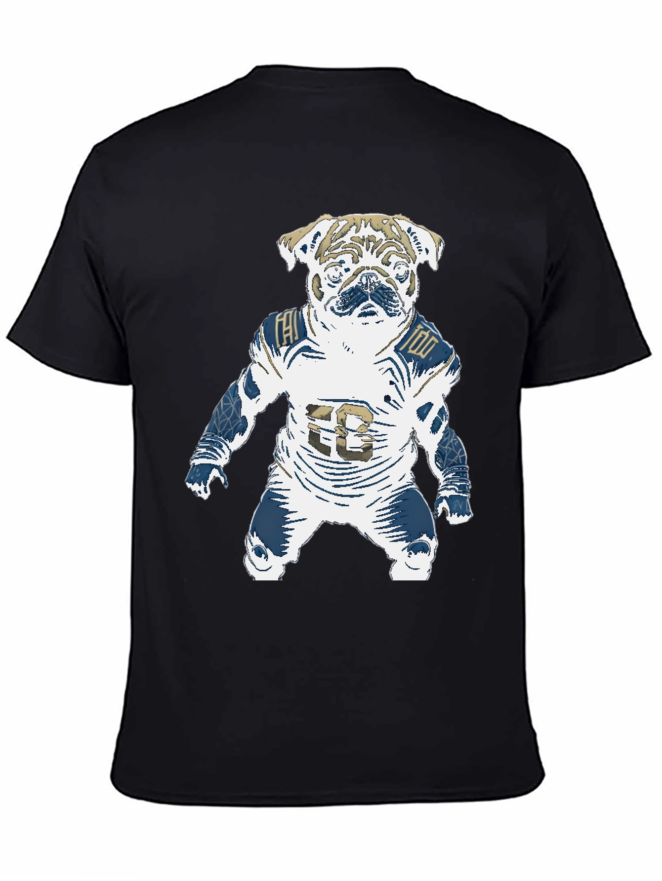 Football Pug T-Shirt - Unique Dog Lover Design