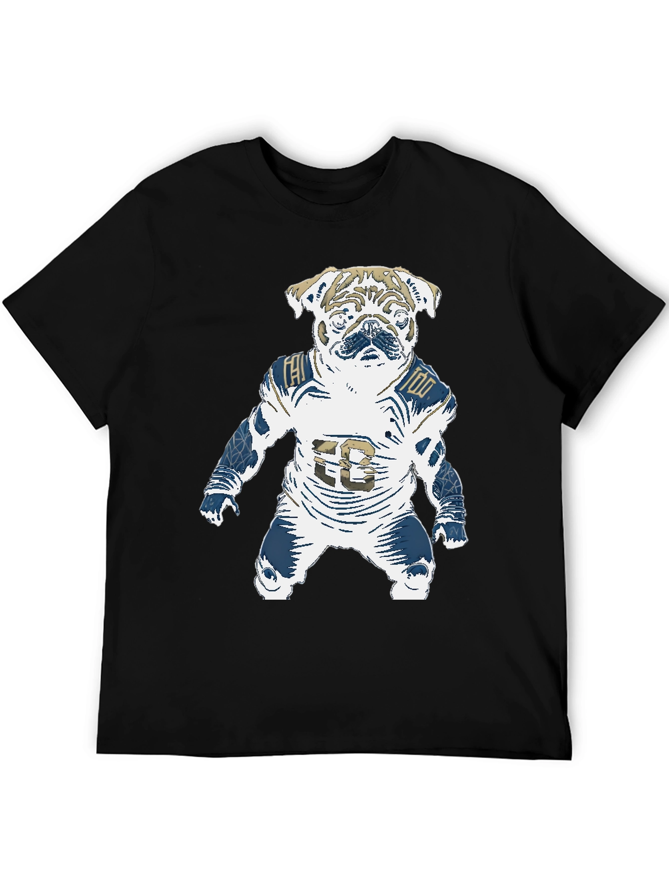 Football Pug T-Shirt - Unique Dog Lover Design