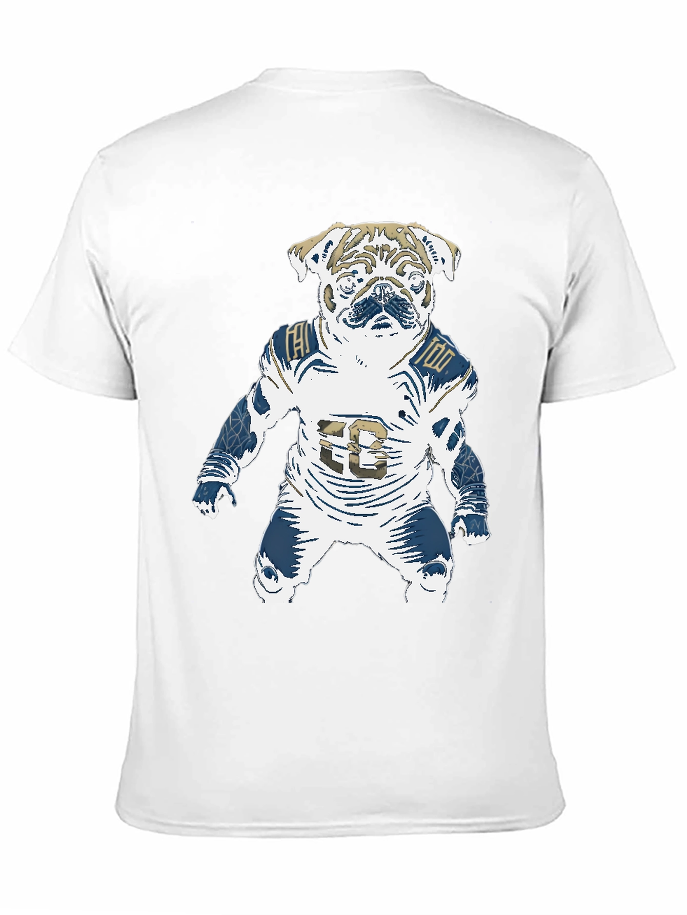 Football Pug T-Shirt - Unique Dog Lover Design