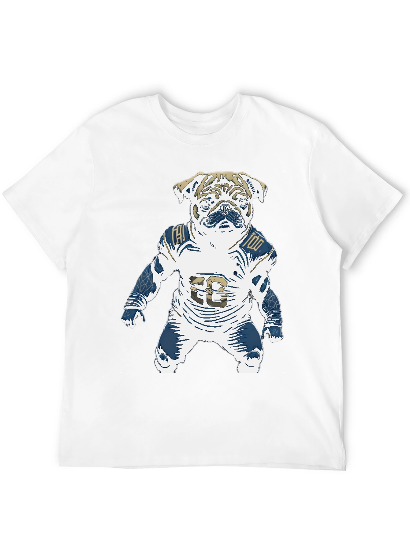 Football Pug T-Shirt - Unique Dog Lover Design