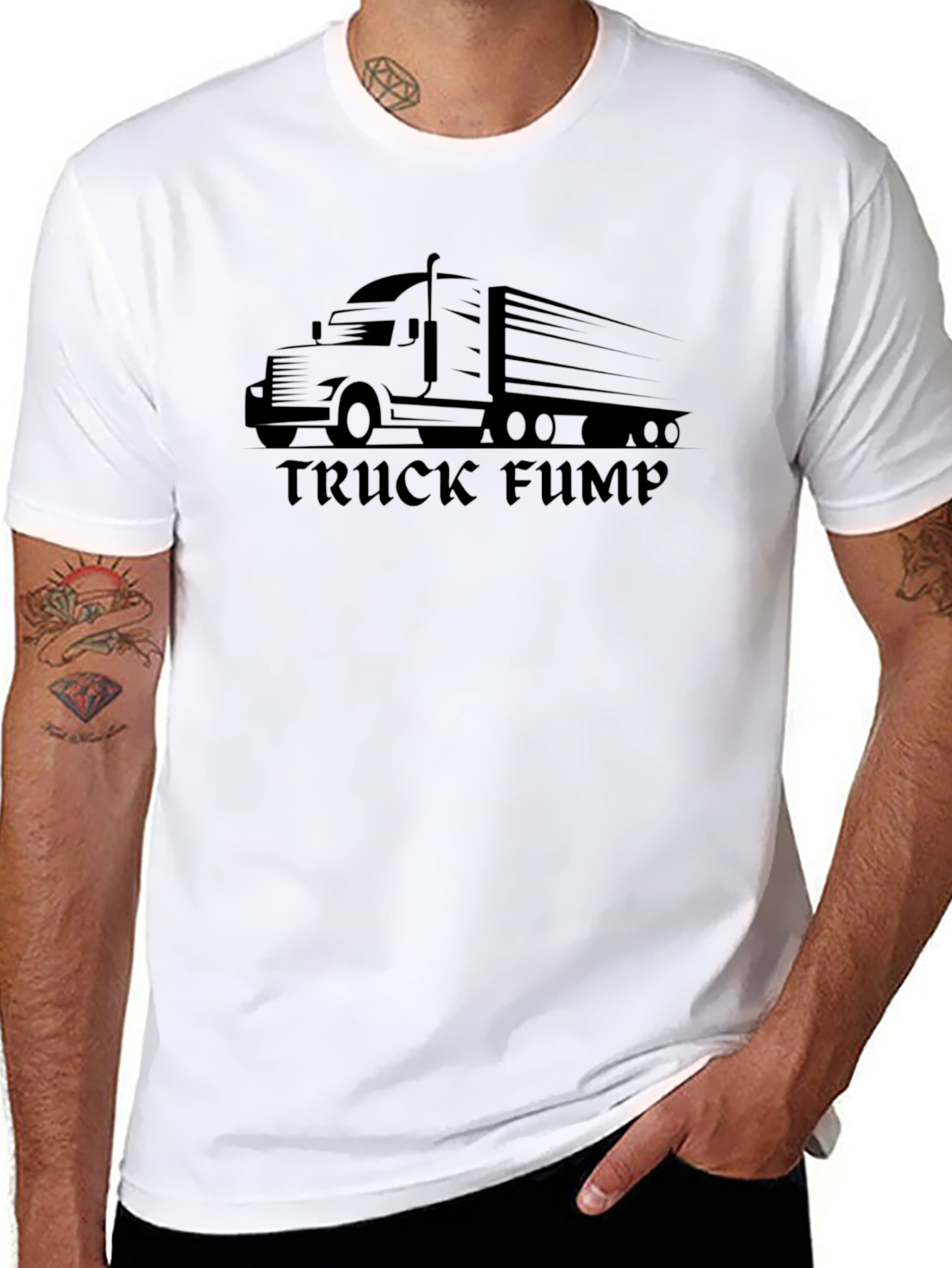 Truck Fump Graphic T-Shirt - Cool Black Tee