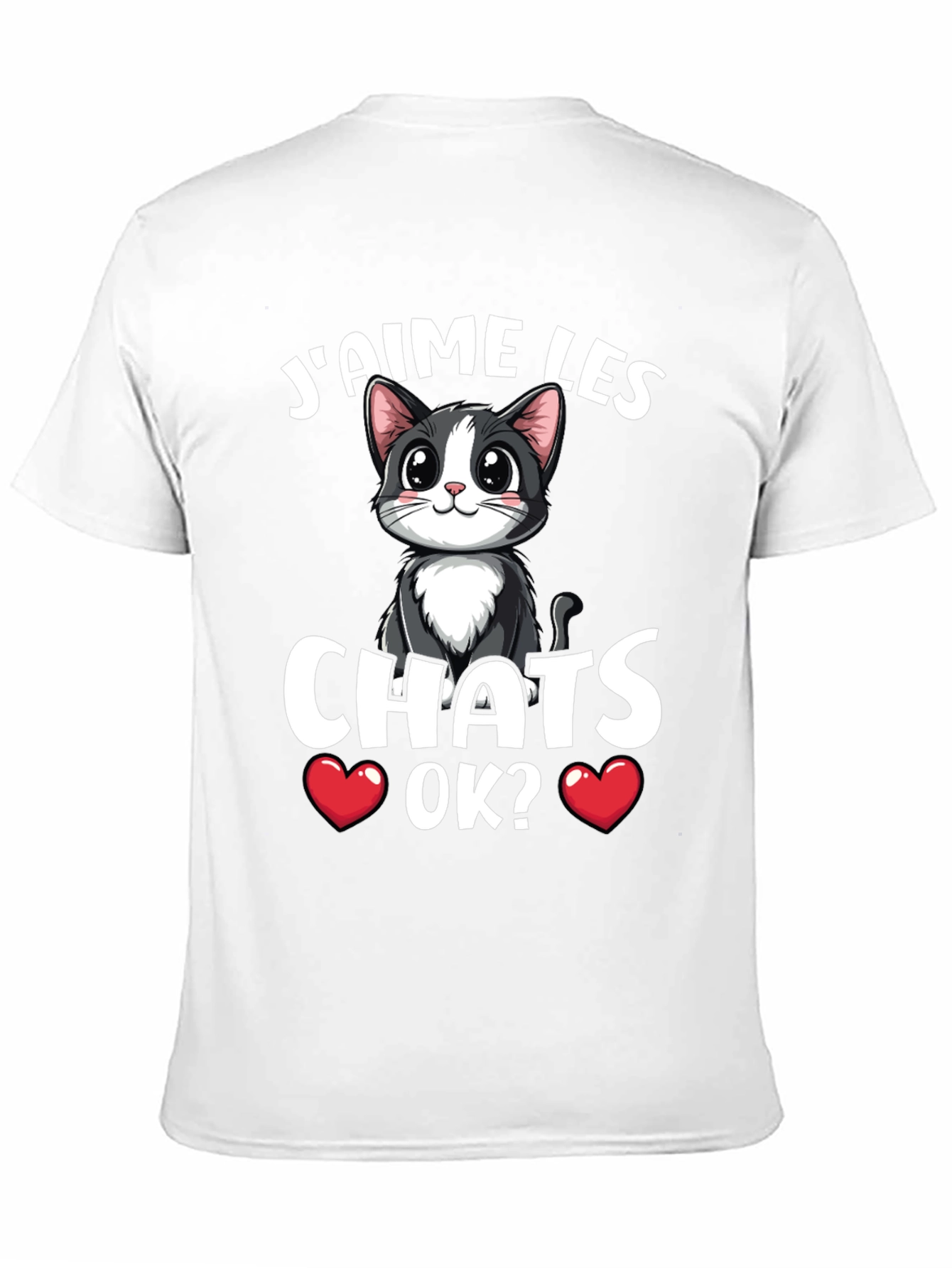 Jaime Les Chats OK? Cat Lover Graphic T-Shirt