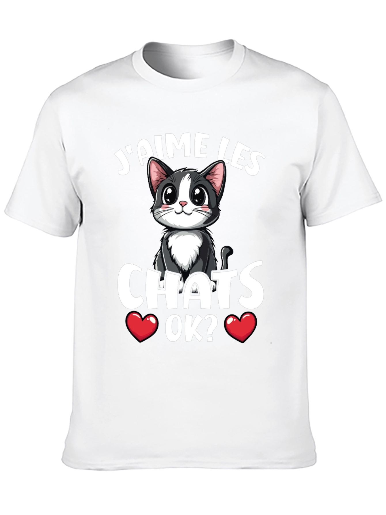 Jaime Les Chats OK? Cat Lover Graphic T-Shirt