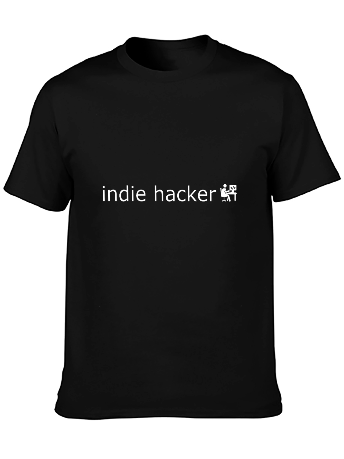 Indie Hacker Black T-Shirt - Stylish Developer Apparel