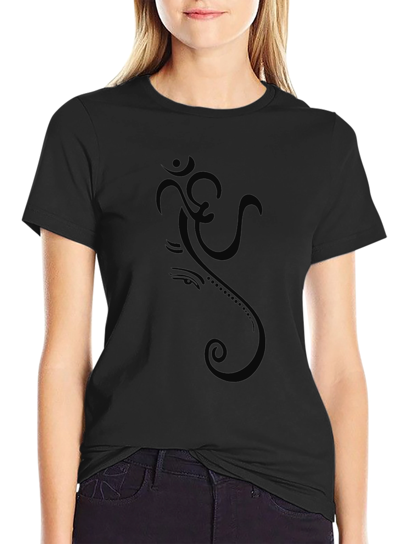 Om Symbol Black Graphic Tee