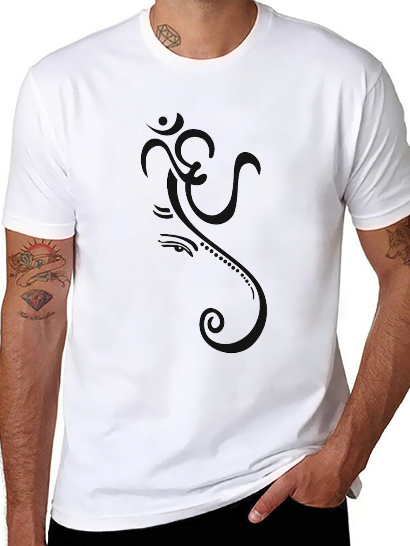 Om Symbol Black Graphic Tee