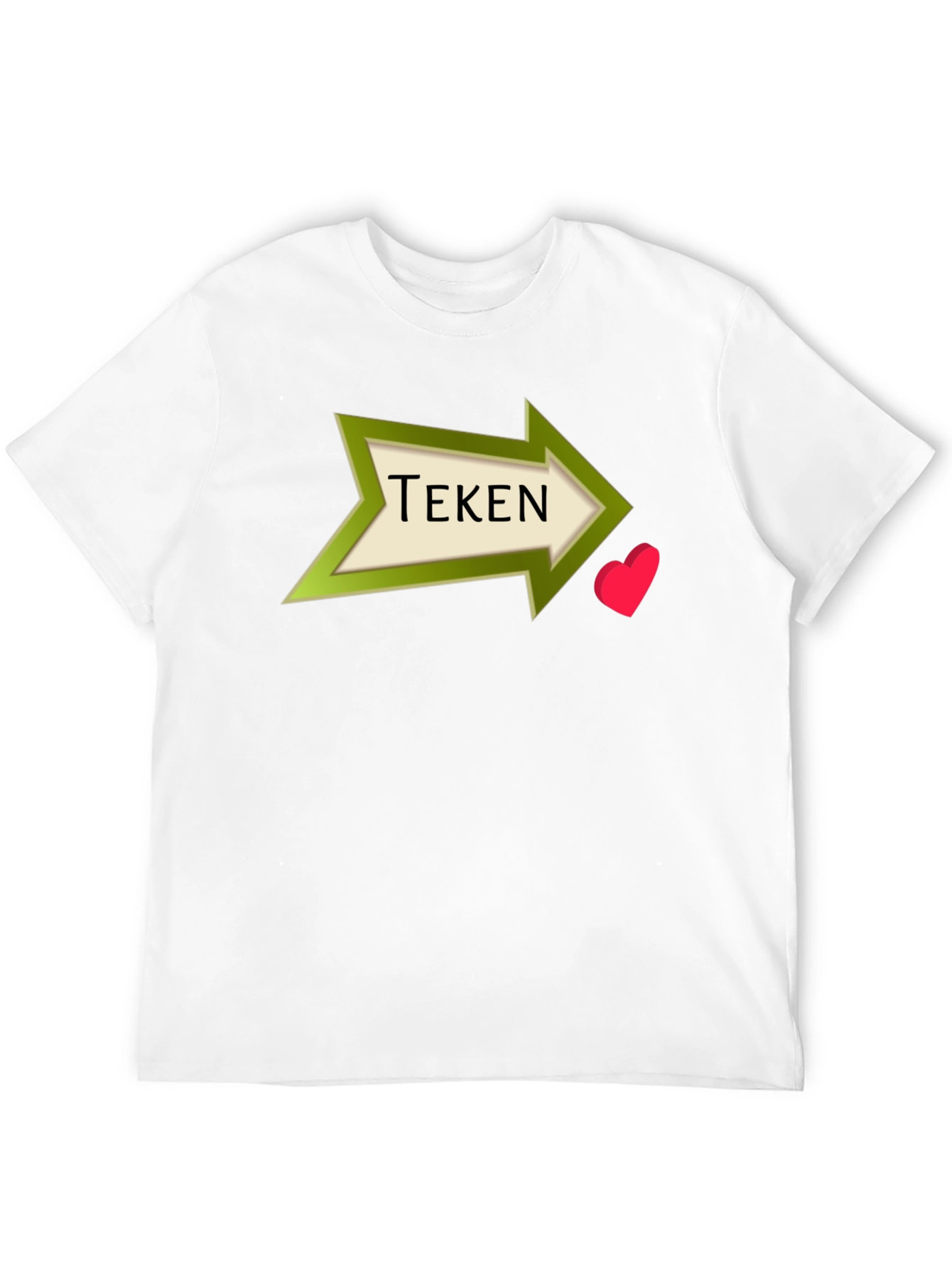 Tekén Heart Arrow Black T-Shirt