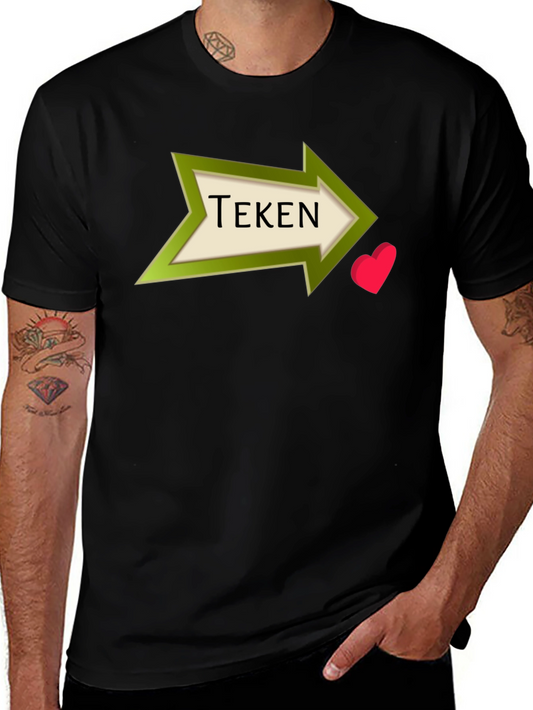 Tekén Heart Arrow Black T-Shirt
