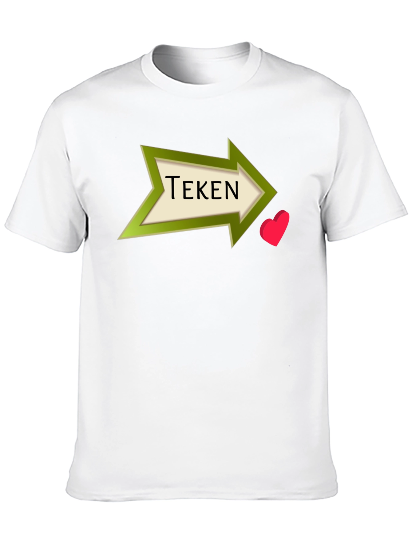 Tekén Heart Arrow Black T-Shirt
