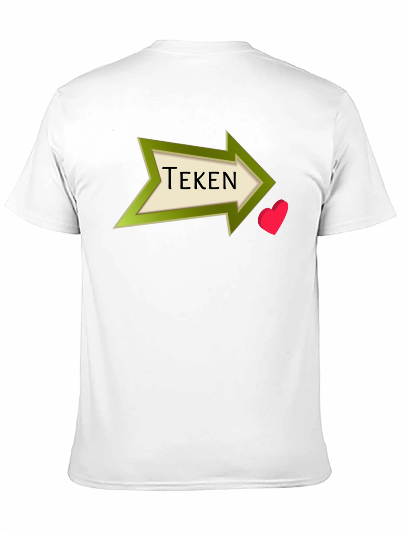 Tekén Heart Arrow Black T-Shirt