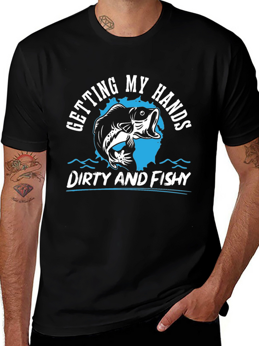 Dirty and Fishy T-Shirt: Fishing Enthusiast Tee