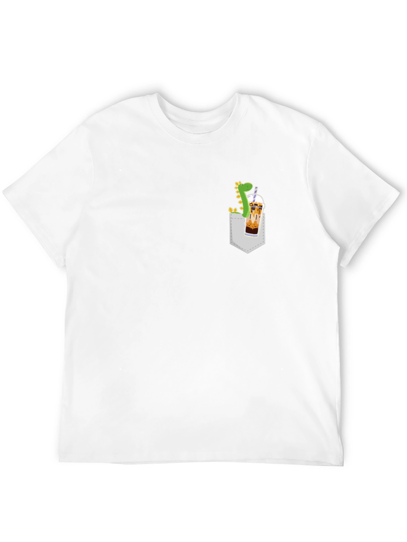 Dino Boba Pocket T-Shirt - Casual Style